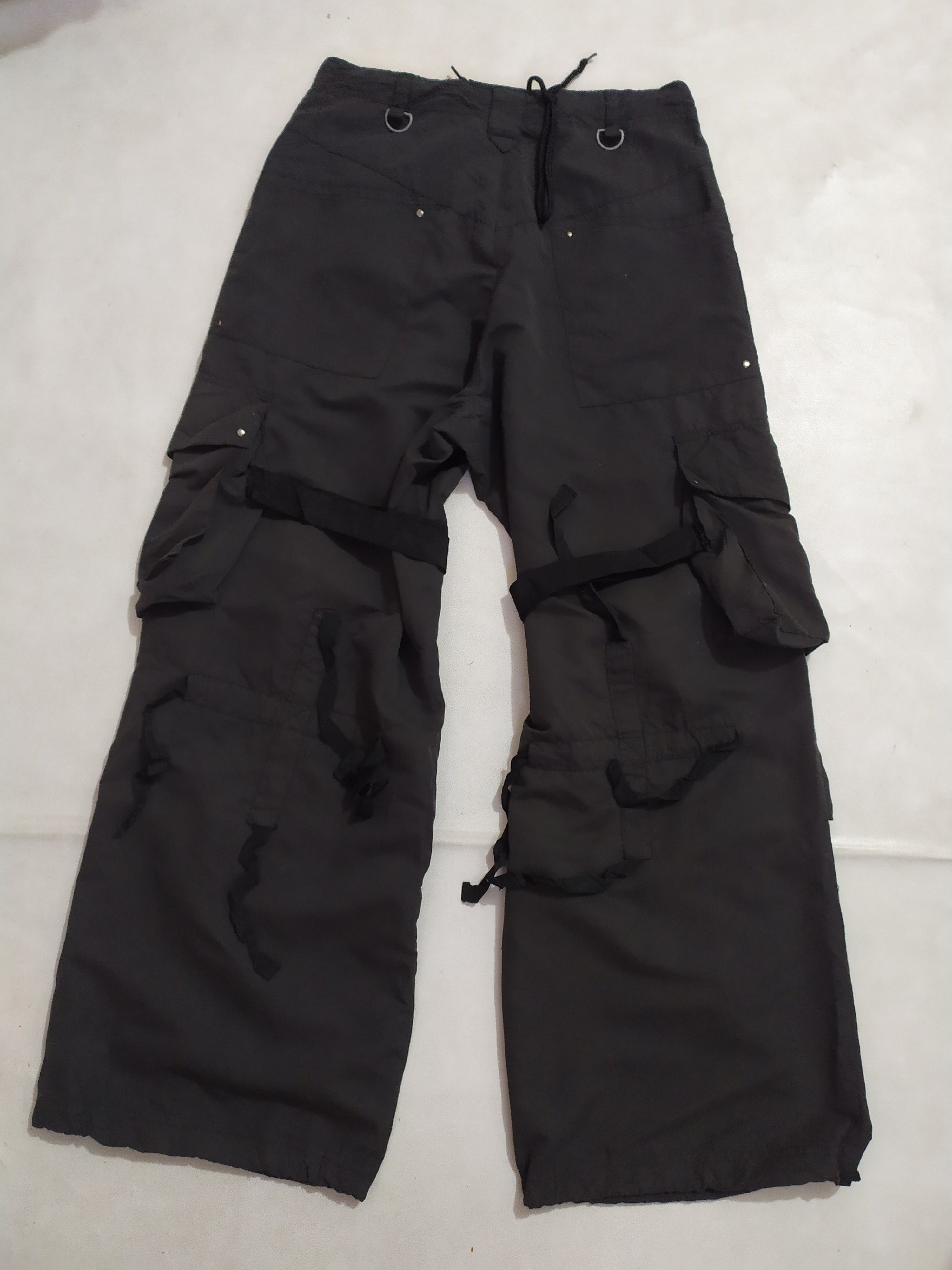Japanese Brand 🔥ANNILUCE Bondage Cargo Multi pocket Tactical Pants Size US 29 - 3 Thumbnail