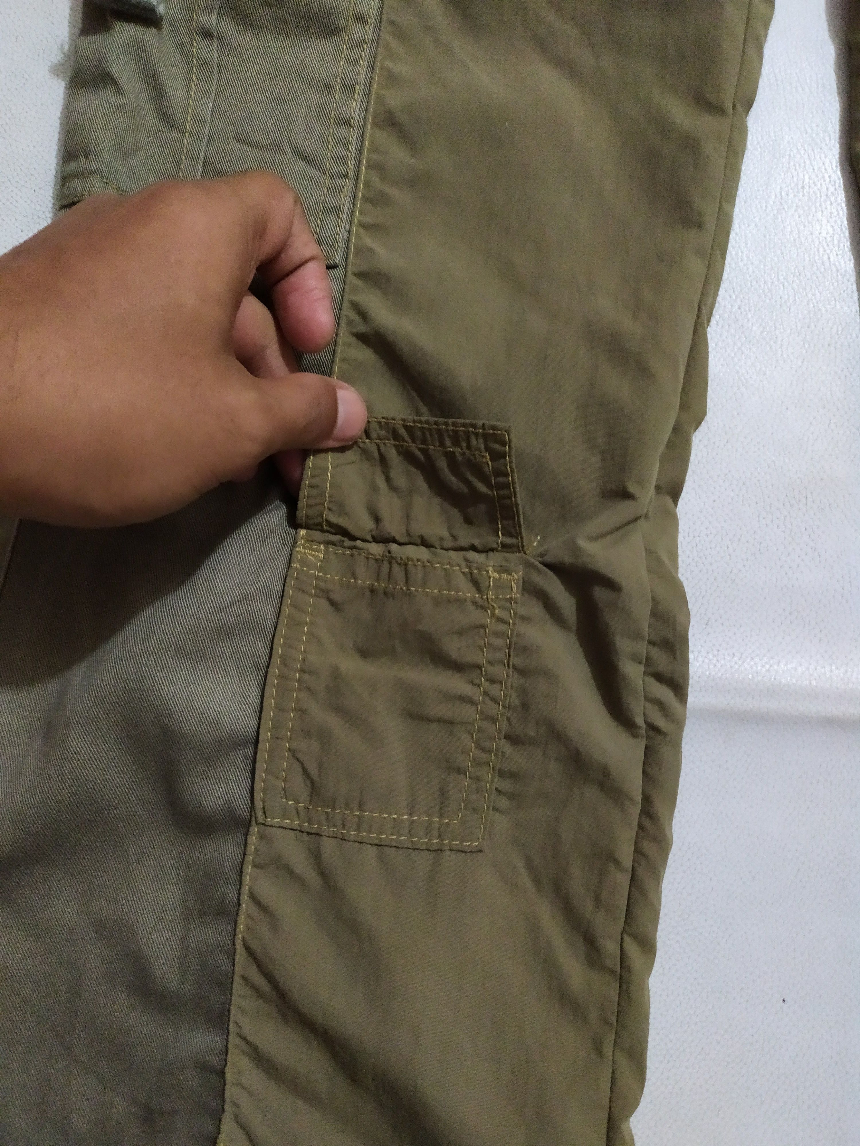 Japanese Brand 🔥LB 03 Japanese Hybrid Cargo Multi pocket Pants Low rise Size US 28 / EU 44 - 4 Thumbnail