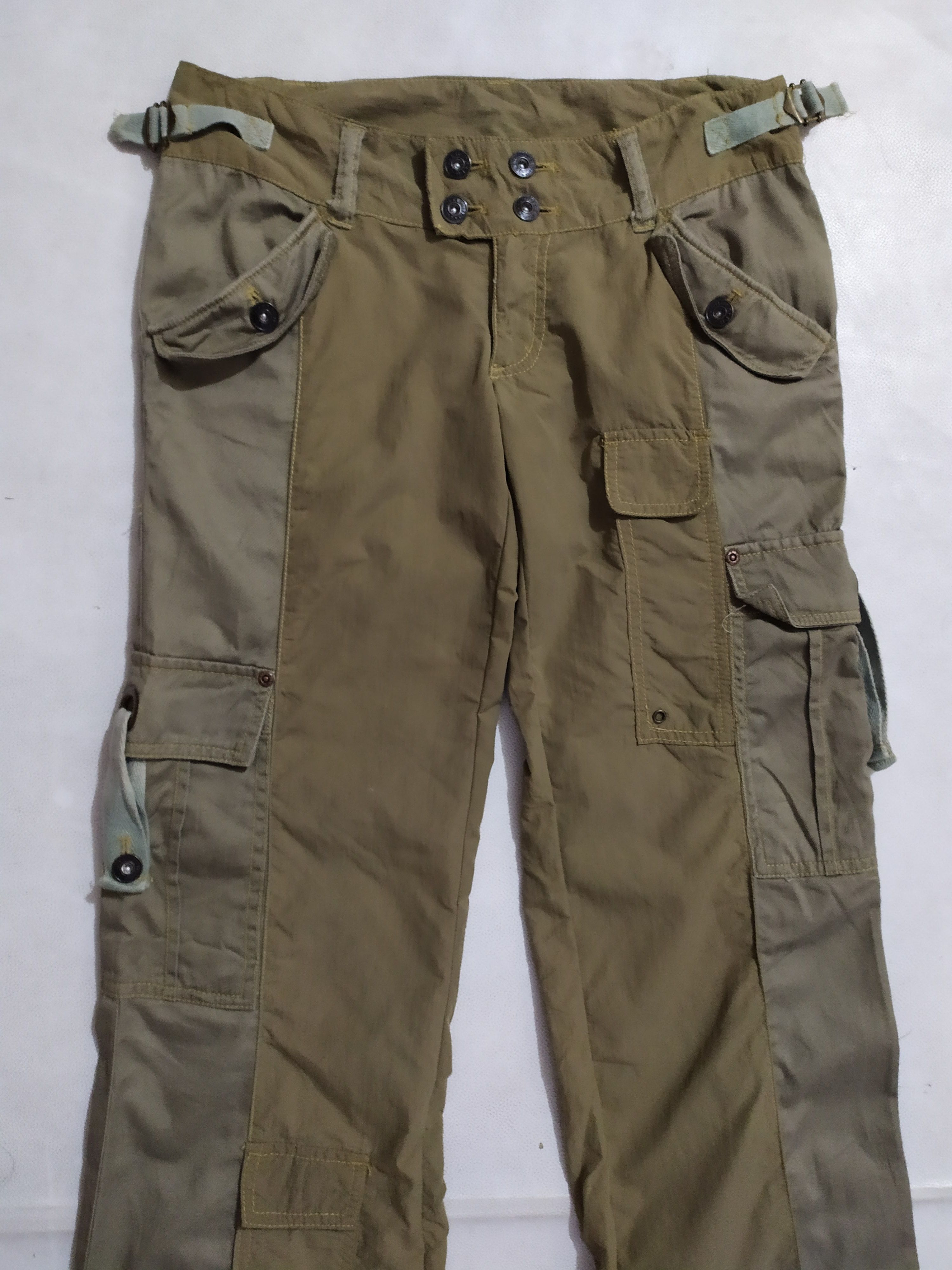 Japanese Brand 🔥LB 03 Japanese Hybrid Cargo Multi pocket Pants Low rise Size US 28 / EU 44 - 2 Thumbnail