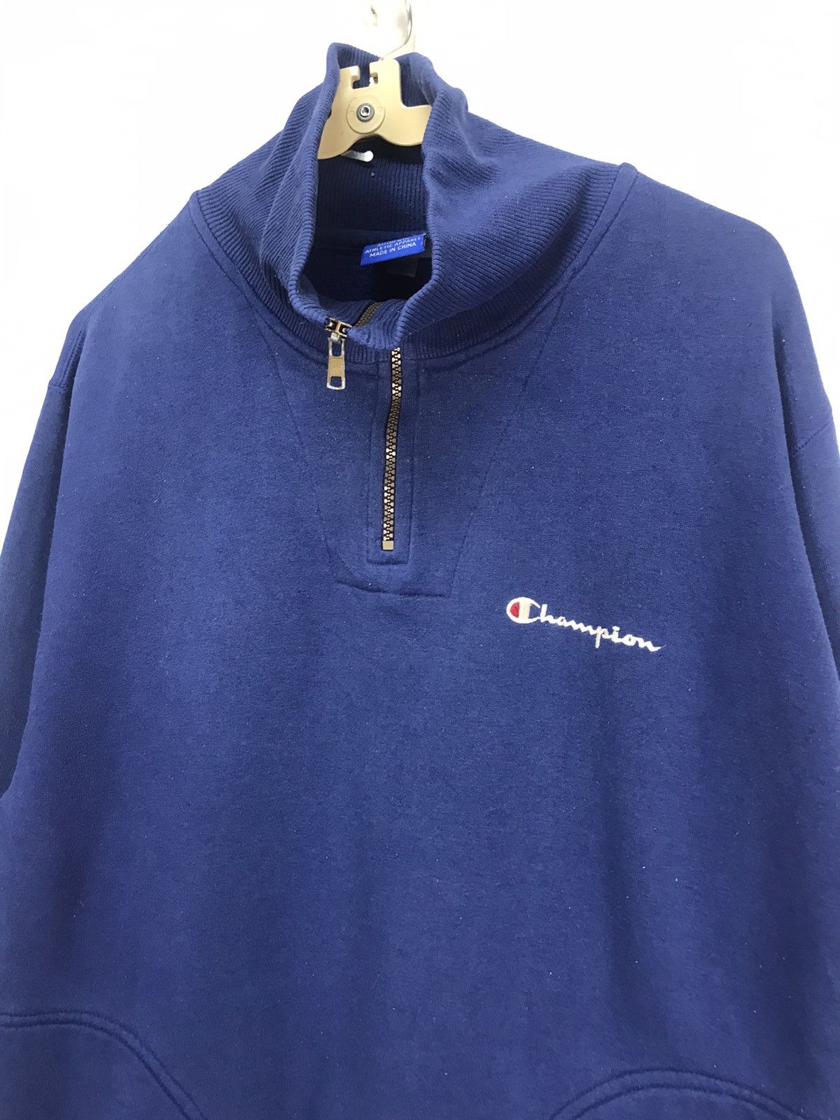 Champion × Japanese Brand Champion spellout half zipper sweatshirt Size US M / EU 48-50 / 2 - 6 Thumbnail