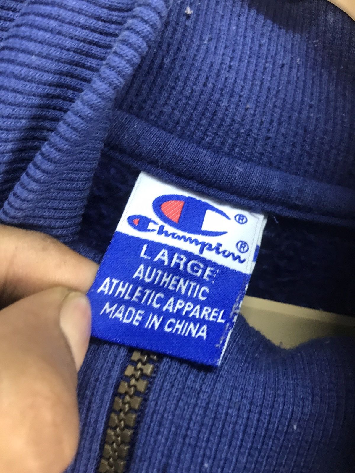 Champion × Japanese Brand Champion spellout half zipper sweatshirt Size US M / EU 48-50 / 2 - 3 Thumbnail