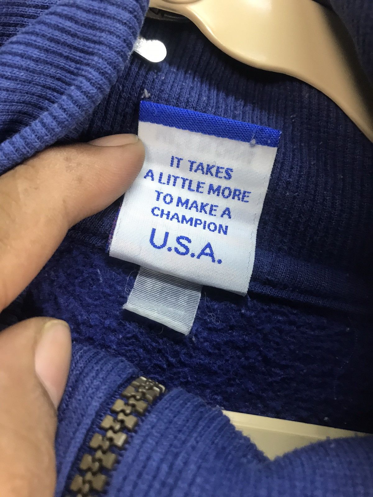 Champion × Japanese Brand Champion spellout half zipper sweatshirt Size US M / EU 48-50 / 2 - 4 Thumbnail