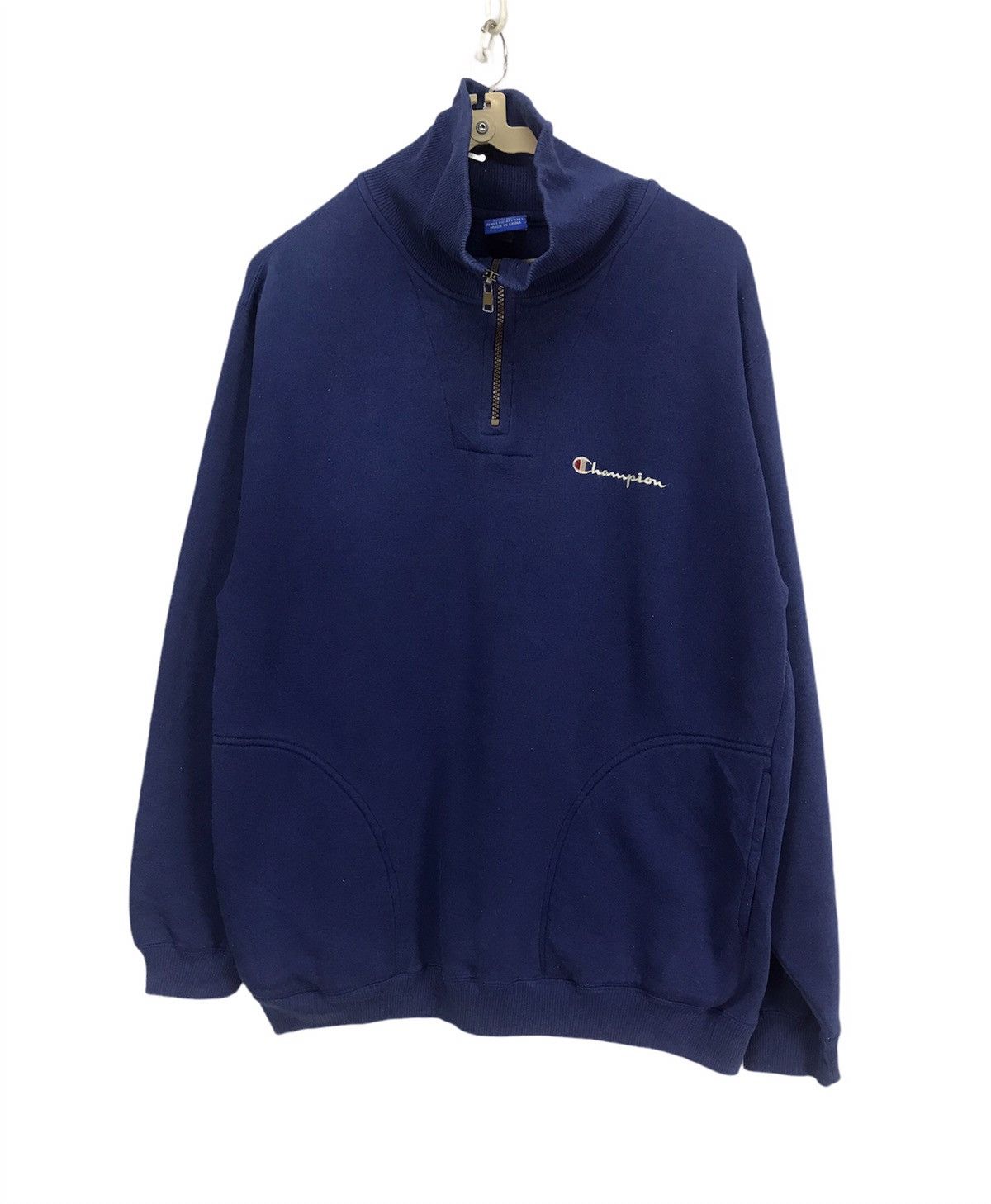 Champion × Japanese Brand Champion spellout half zipper sweatshirt Size US M / EU 48-50 / 2 - 1 Thumbnail