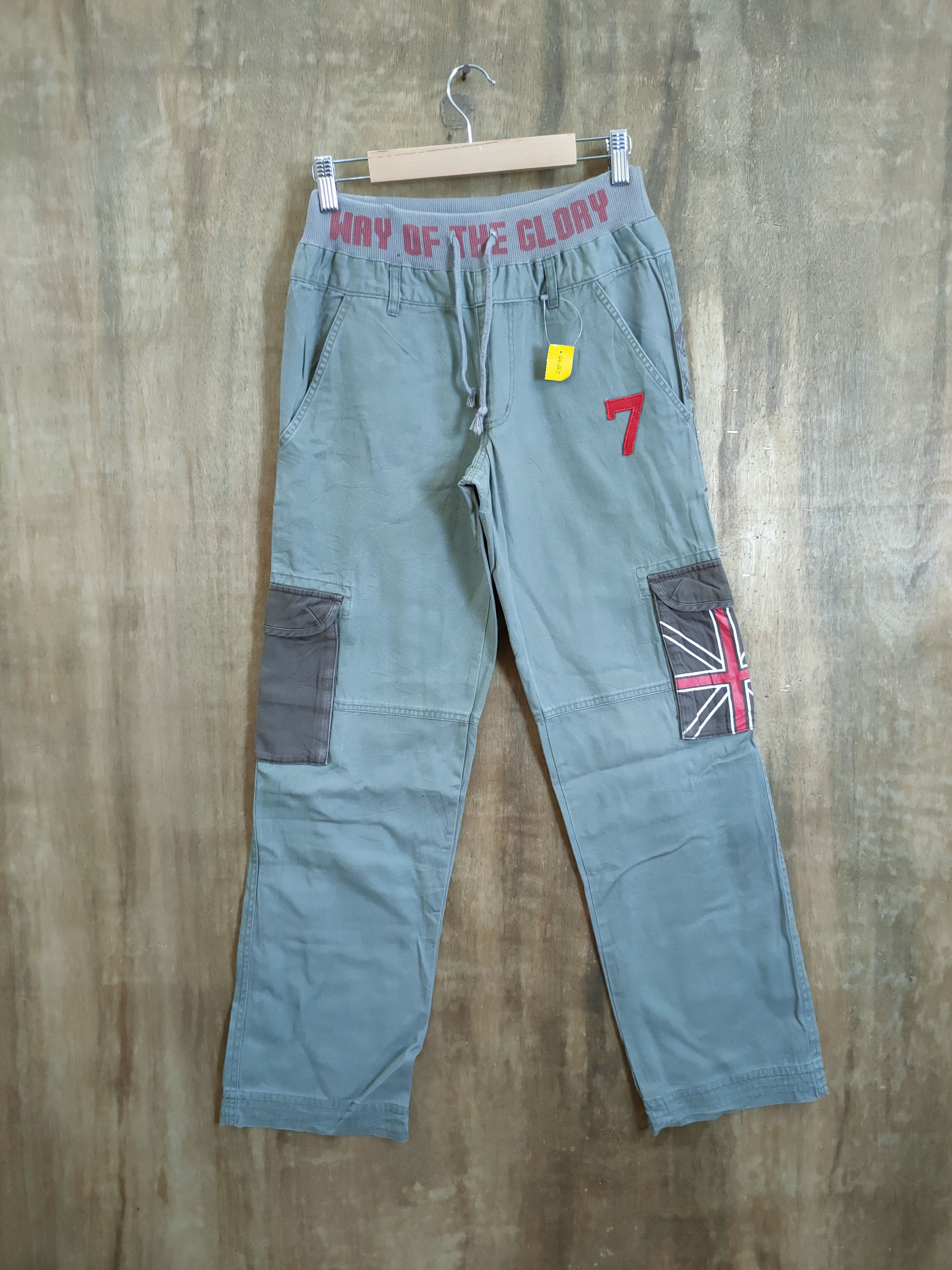 image of Adlife Seditionaries Multi Pocket Cargo Pants 46-367 in Green, Men's (Size 26)