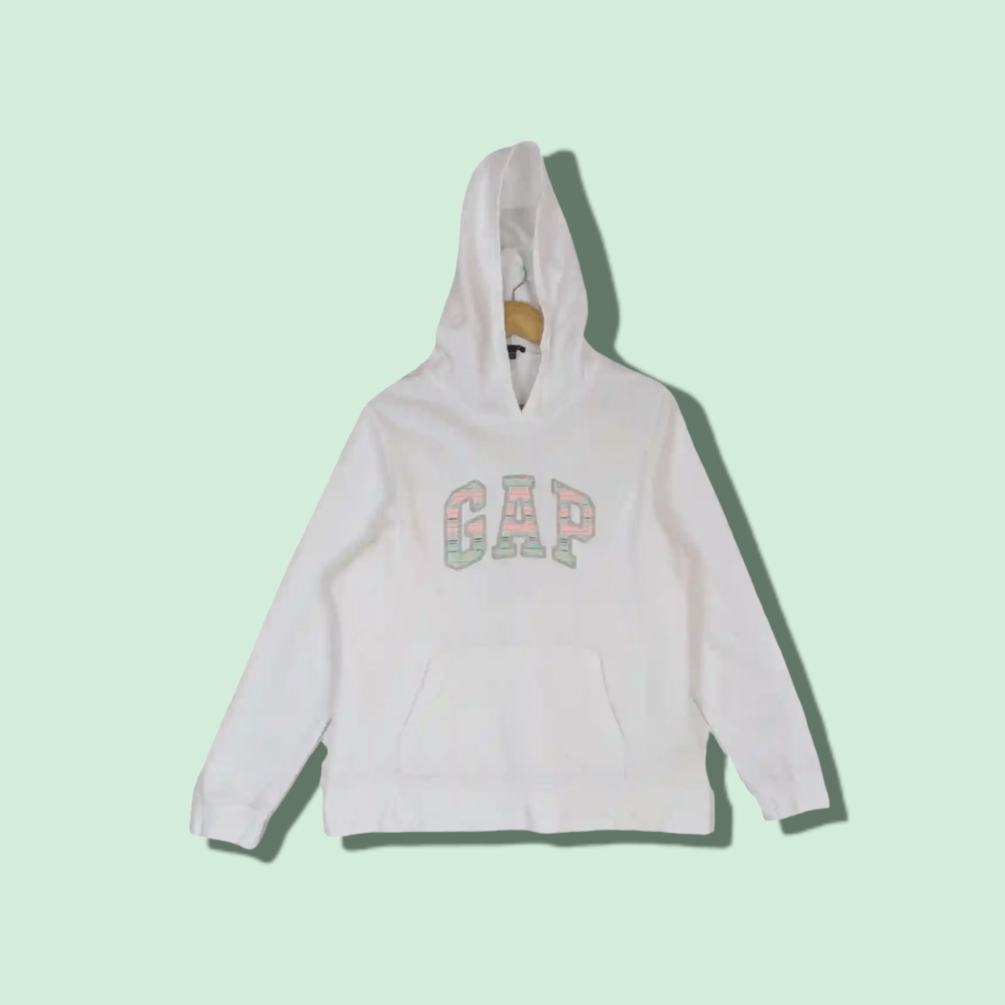 Gap GAP Big Spell Out Logo Hoodie Jumper Sweatshirt Size XL / US 12-14 / IT 48-50 - 1 Thumbnail