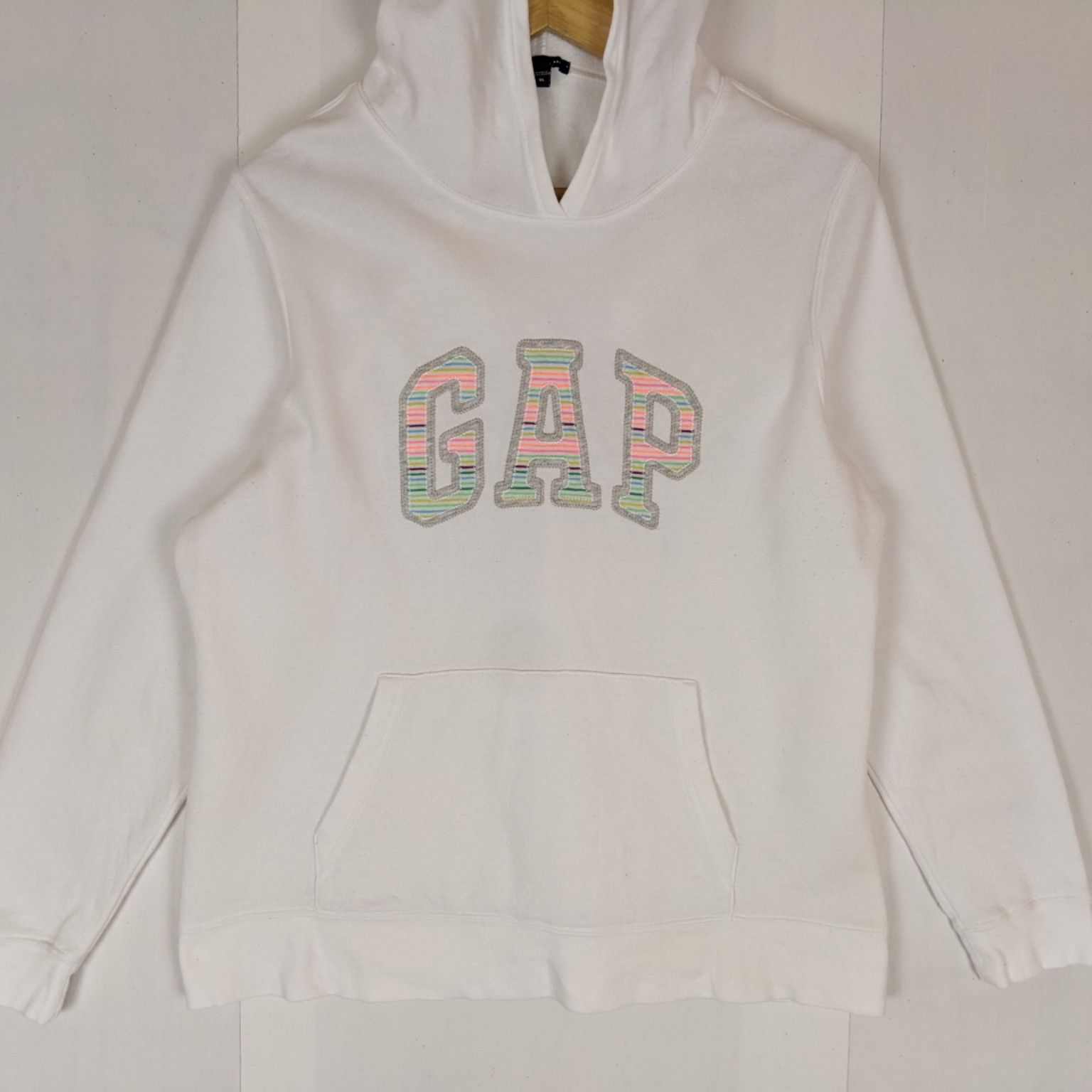 Gap GAP Big Spell Out Logo Hoodie Jumper Sweatshirt Size XL / US 12-14 / IT 48-50 - 2 Thumbnail
