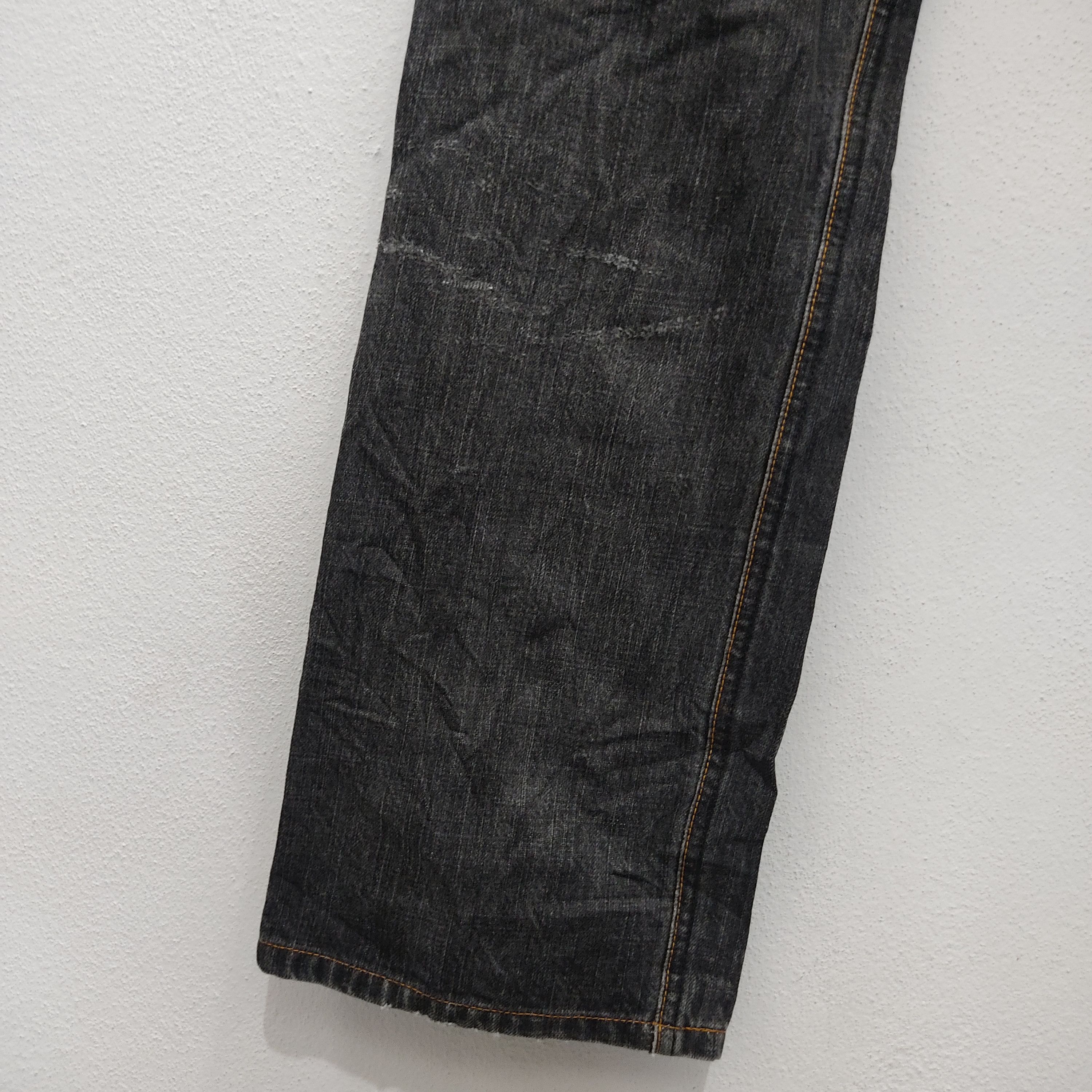 Paul Smith × Paul Smith Red Ear Paul Smith Designer Straight Cut Black Patch Denim Jeans Size US 32 / EU 48 - 7 Thumbnail