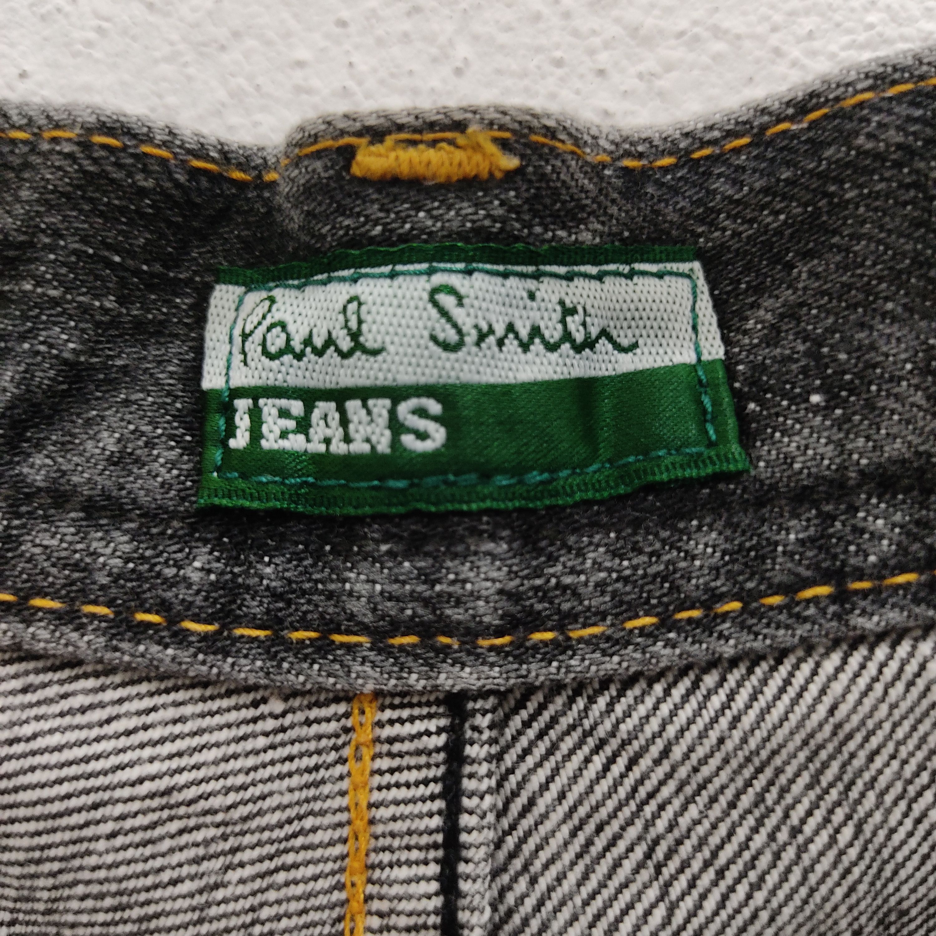 Paul Smith × Paul Smith Red Ear Paul Smith Designer Straight Cut Black Patch Denim Jeans Size US 32 / EU 48 - 11 Thumbnail