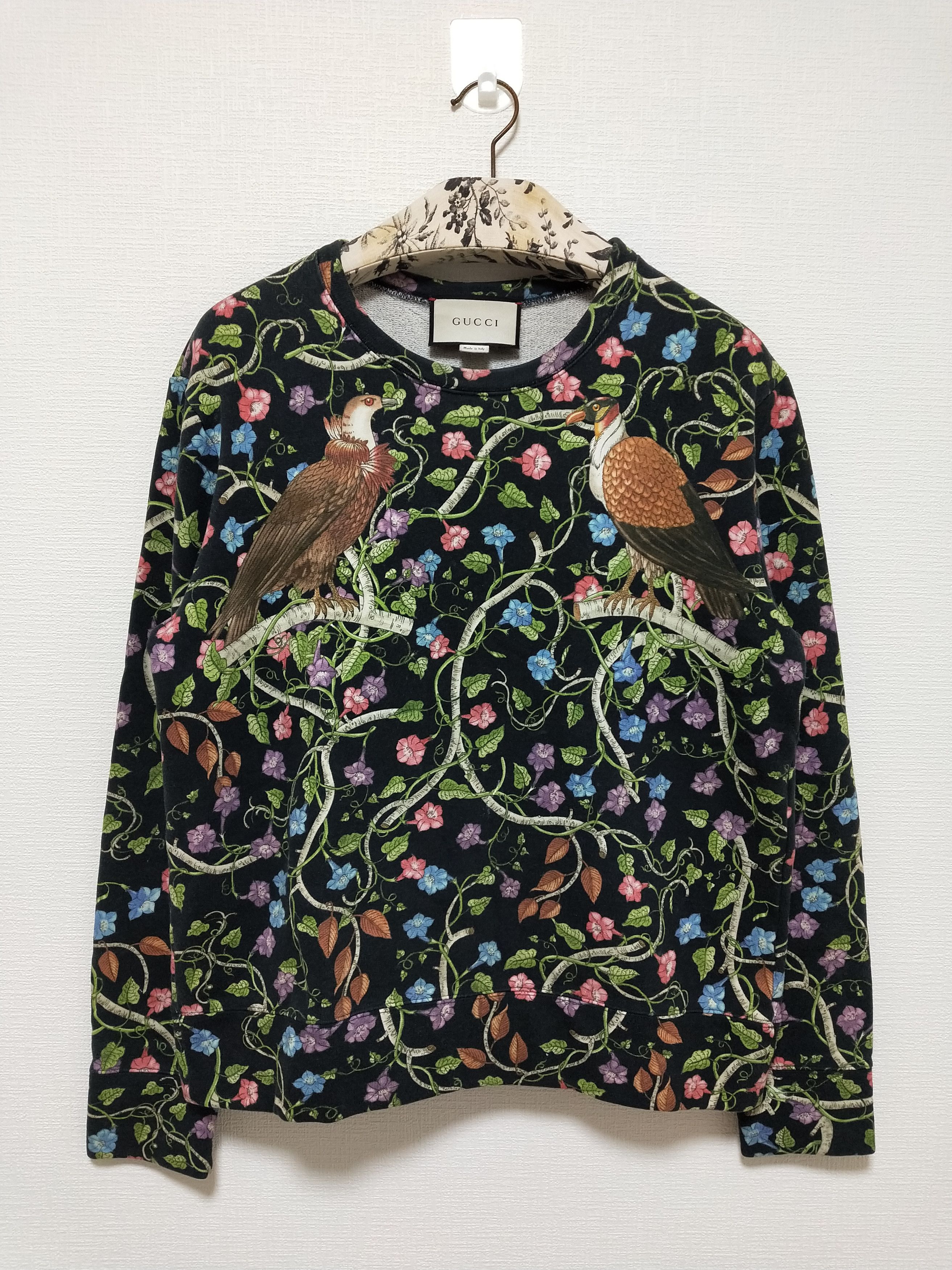Gucci 'Birds of Prey' Floral Sweatshirt Size US S / EU 44-46 / 1 - 1 Thumbnail