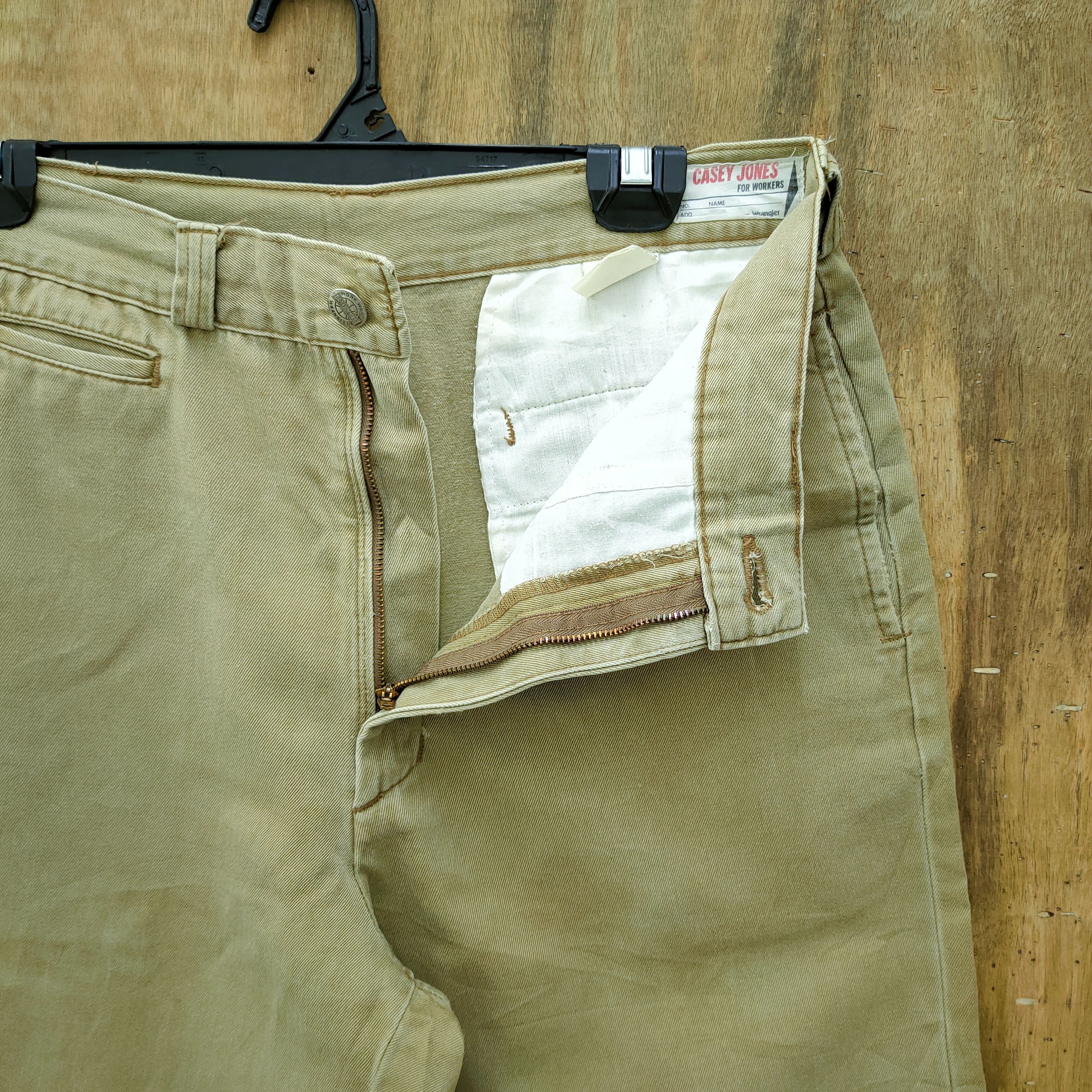 Casey Casey × Japanese Brand × Vintage CASEY JONES FADED DAMAGE KNEE BAGGY PANTS Size US 29 - 3 Thumbnail
