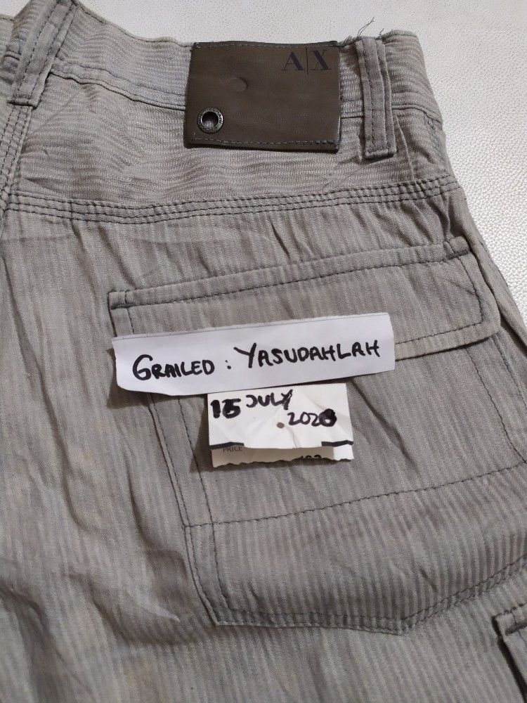 Armani × Armani Exchange × Designer 🔥Armani Exchange Cargo Stripes multipocket Pants Size US 30 / EU 46 - 7 Thumbnail