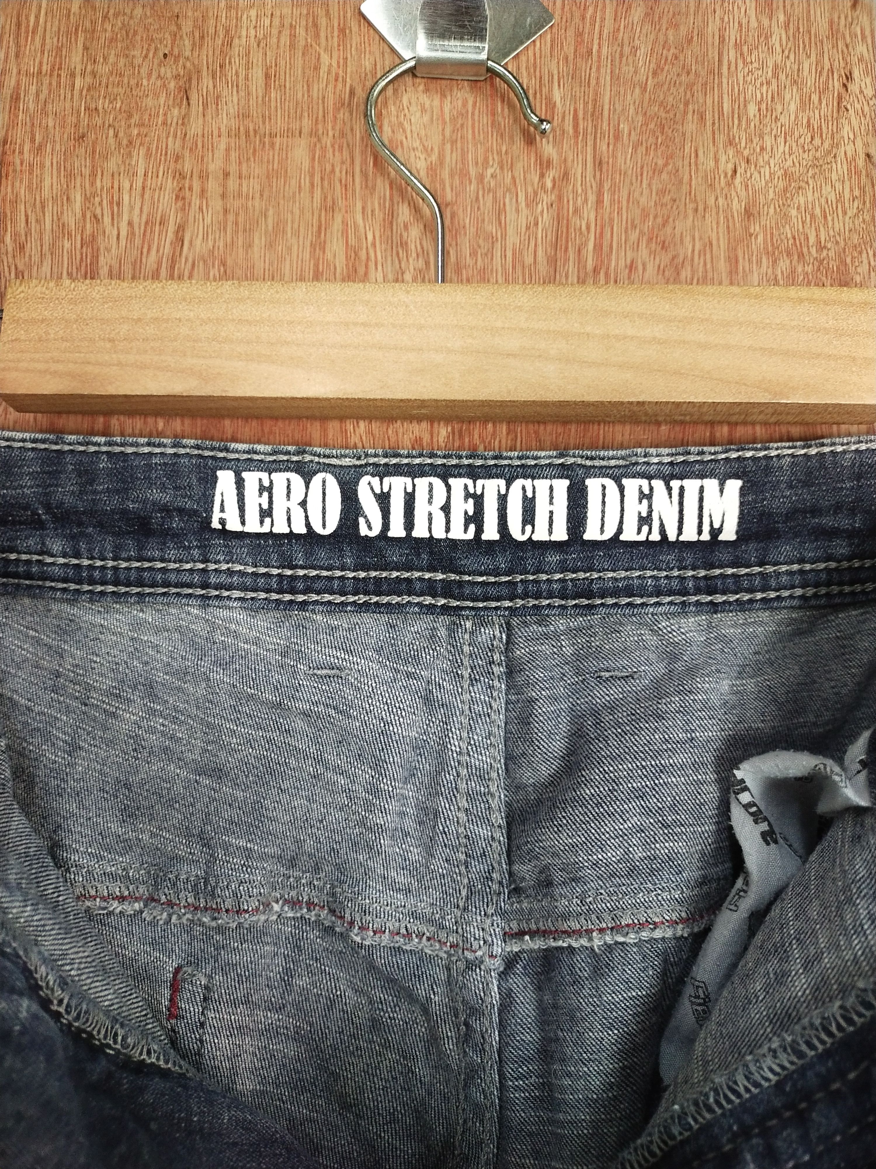 Japanese Brand Aero Stretch denim multipocket cargo utility pants #S125 Size US 36 / EU 52 - 8 Thumbnail