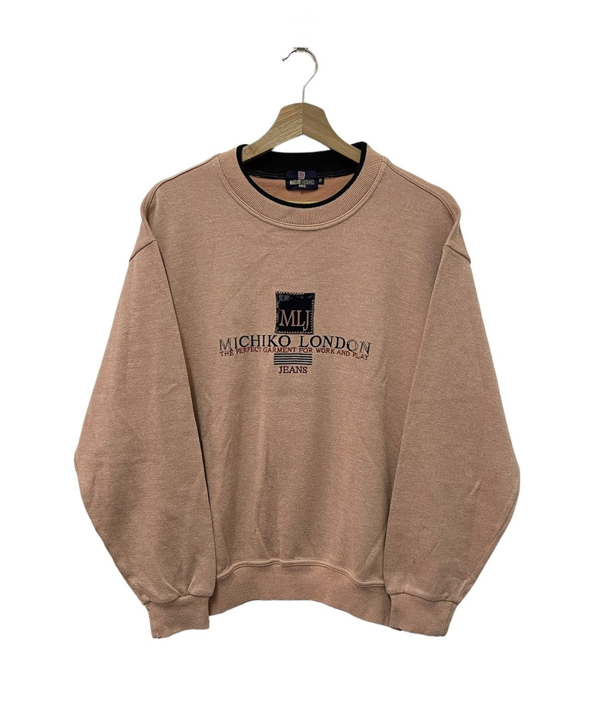 Japanese Brand × Michiko Koshino London × Vintage Vintage Michiko London Spell Out Embroidery Sweatshirt Size US S / EU 44-46 / 1 - 1 Thumbnail