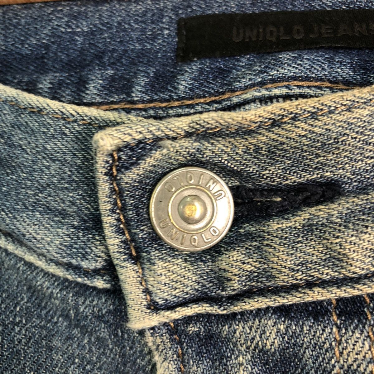 Japanese Brand DLL Uniqlo vintage Blue Denim distressed Pants #c185 Size US 36 / EU 52 - 4 Thumbnail