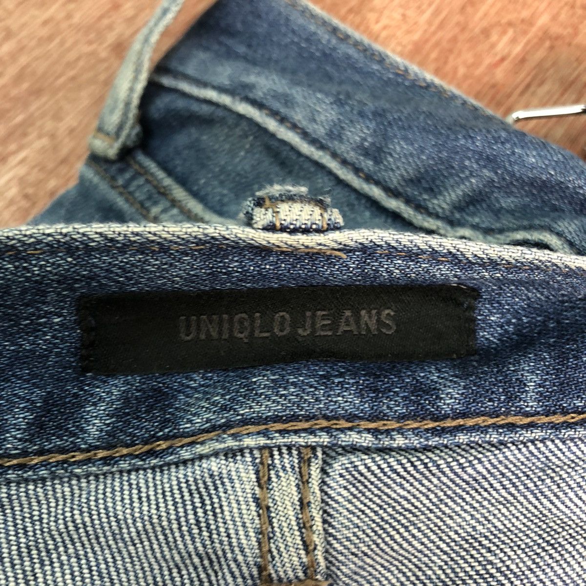 Japanese Brand DLL Uniqlo vintage Blue Denim distressed Pants #c185 Size US 36 / EU 52 - 9 Thumbnail