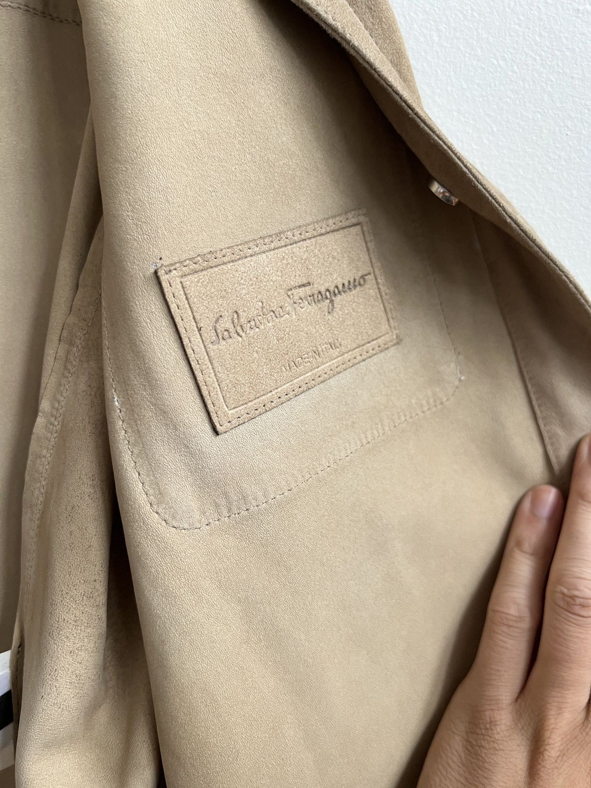 Salvatore Ferragamo Salvatore Ferragamo Suede Overshirt Size US M / EU 48-50 / 2 - 4 Thumbnail