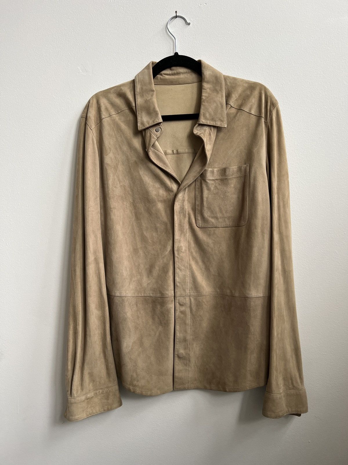Salvatore Ferragamo Salvatore Ferragamo Suede Overshirt Size US M / EU 48-50 / 2 - 1 Thumbnail