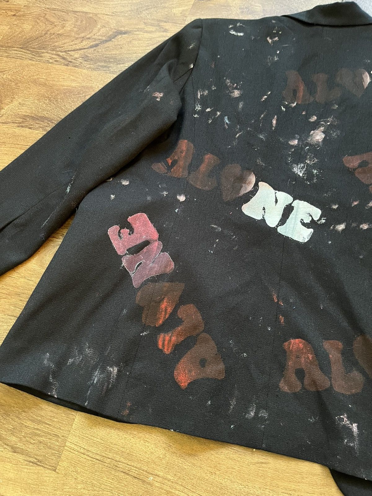 Other Up-Cycled Crazy Sample Print Blazer Jacket Size XS / US 0-2 / IT 36-38 - 4 Thumbnail