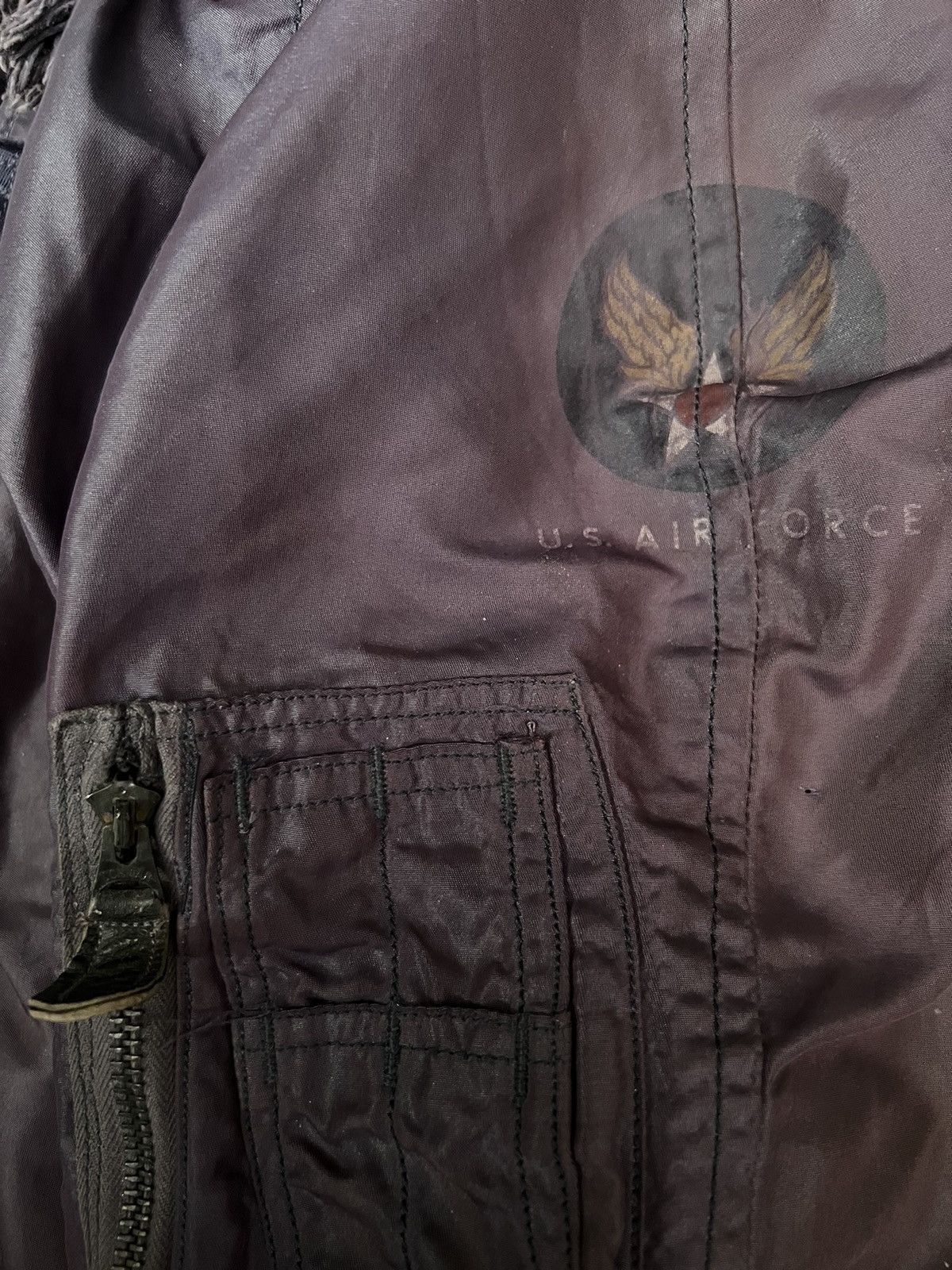 Vintage VERY RARE VINTAGE JACKET FLIGHT BOMBER N2A KOREAN WAR USAF Size US L / EU 52-54 / 3 - 8 Thumbnail