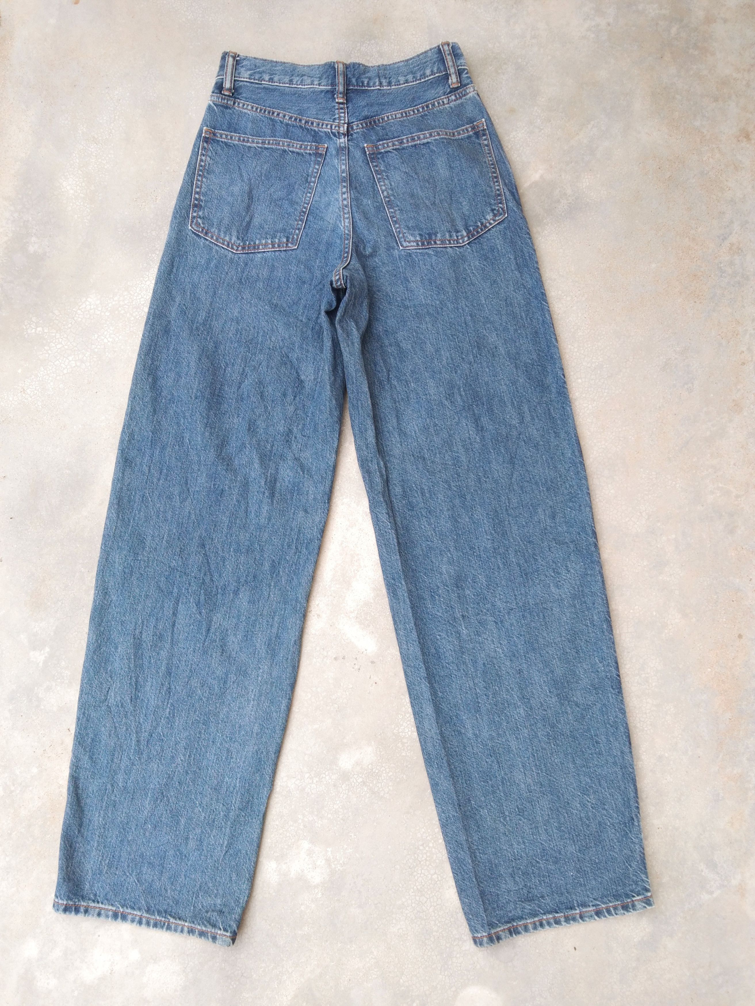 Japanese Brand Vintage Uniqlo Loose Baggy Jeans 26x32 Size US 26 / EU 42 - 2 Thumbnail