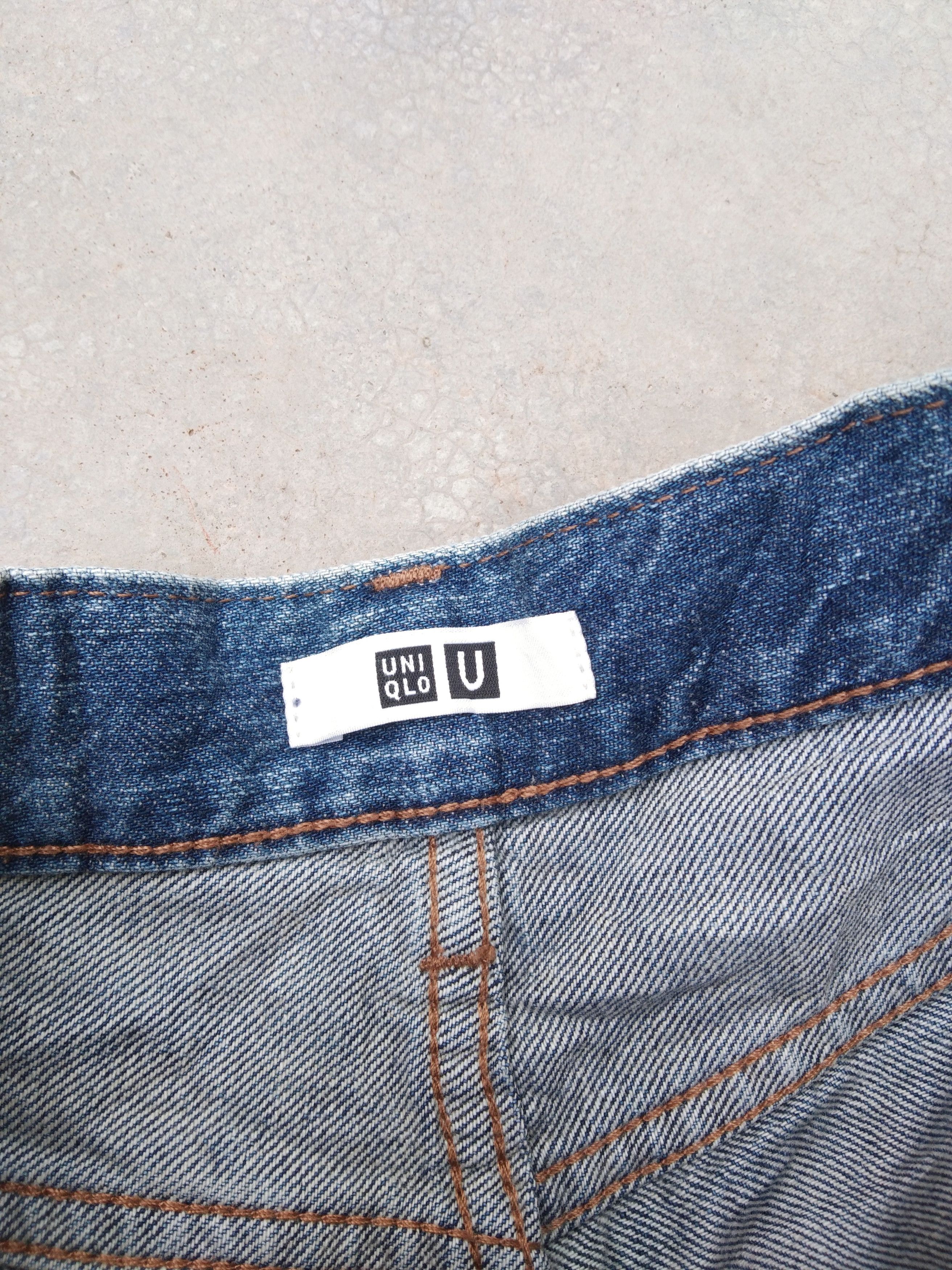 Japanese Brand Vintage Uniqlo Loose Baggy Jeans 26x32 Size US 26 / EU 42 - 6 Thumbnail