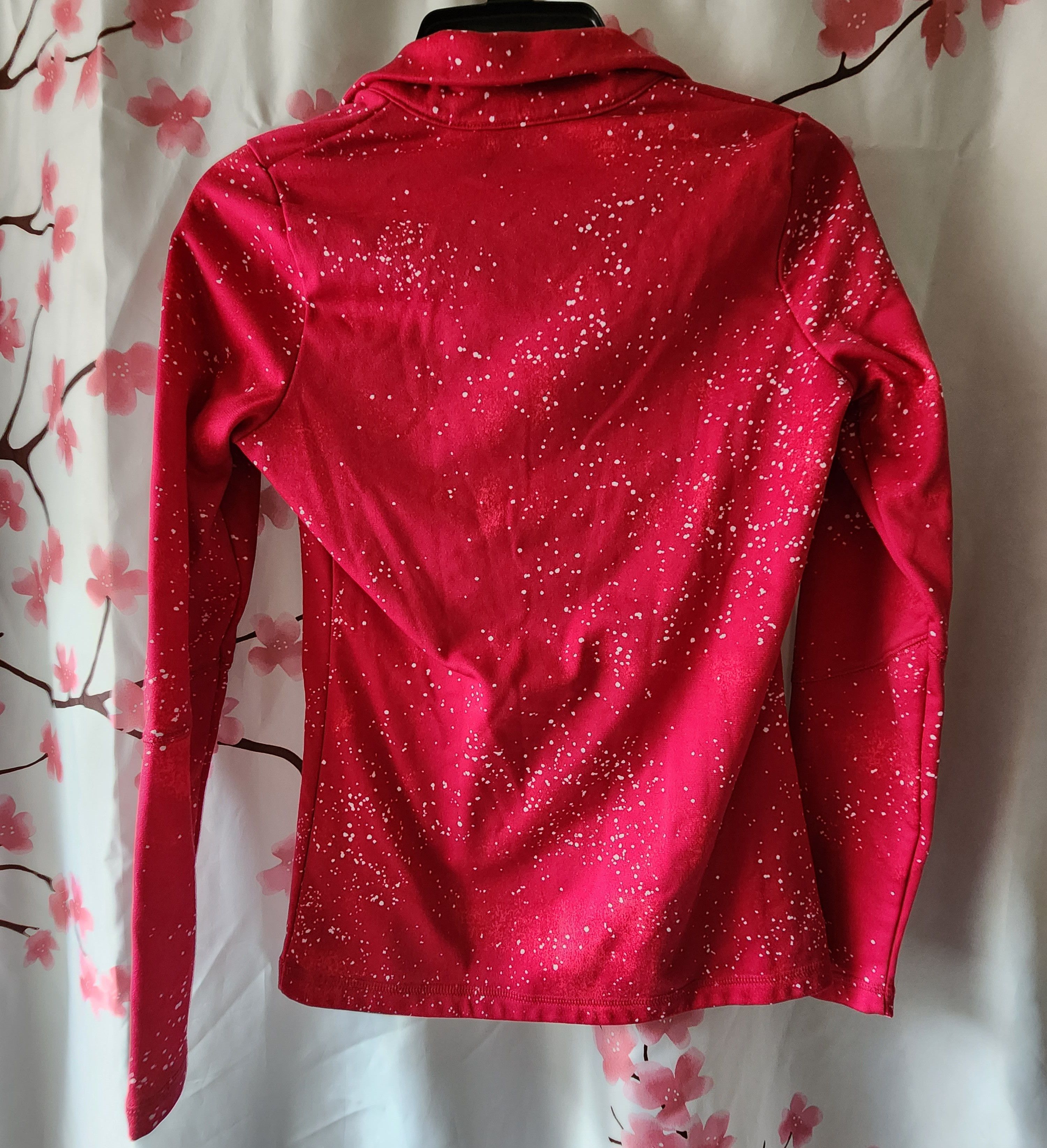 The North Face The North Face Pink White Speckle 1/4 Zip Athletic Fleece XS Size XS / US 0-2 / IT 36-38 - 2 Thumbnail