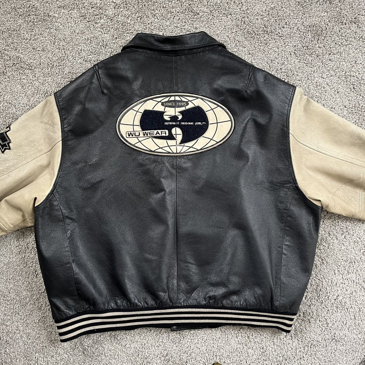 Wu Tang Clan Wu-Wear Jacket Size 4XL Wu-Tang Leather Jacket 90's 