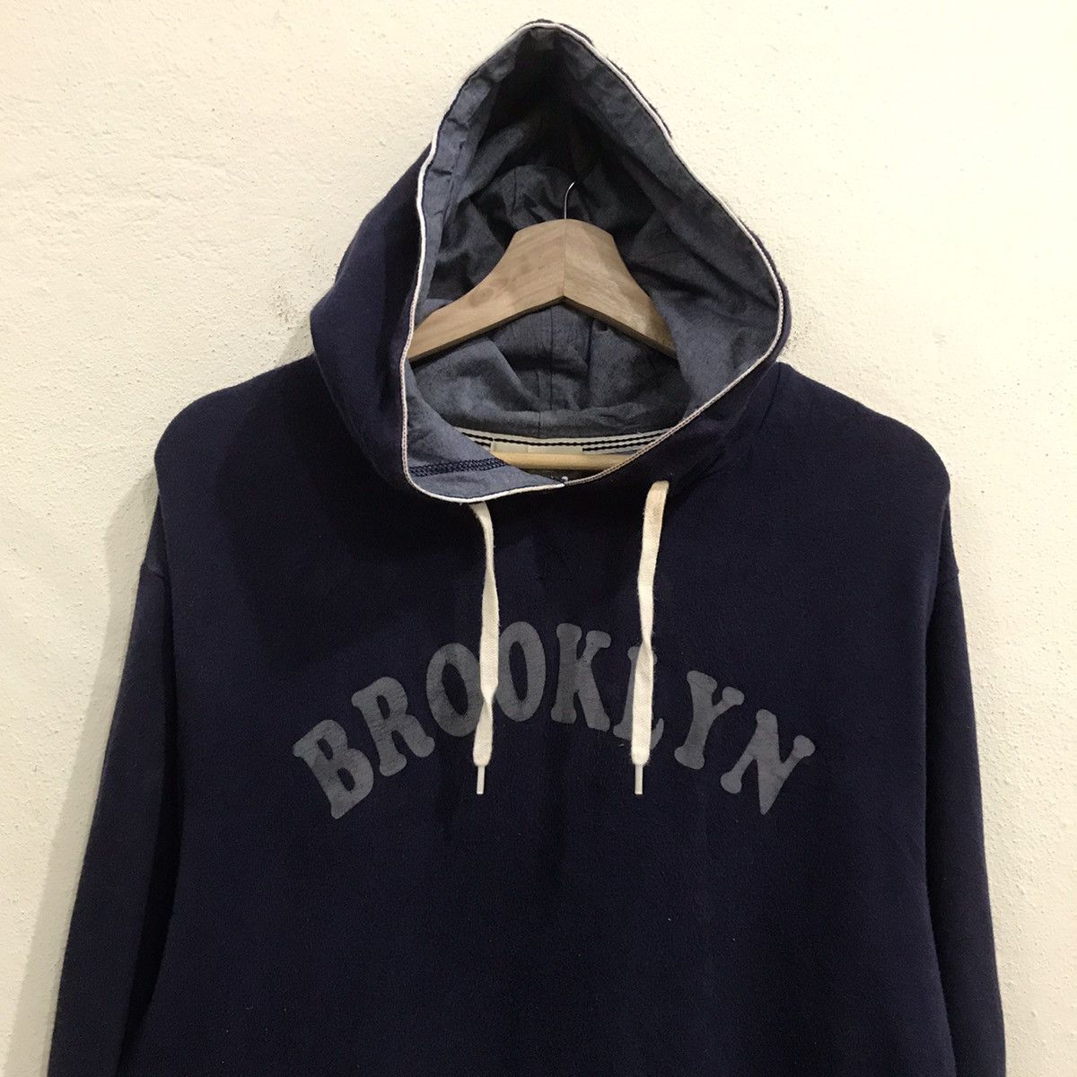 Japanese Brand Back Number Spellout Brooklyn Hoodies Size US M / EU 48-50 / 2 - 2 Thumbnail
