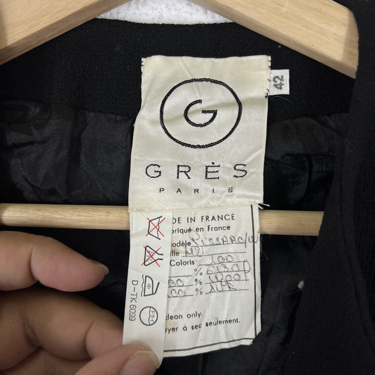 Designer × Japanese Brand CROPPED SILK JACKET GRES PARIS MADE IN FRANCE Size US M / EU 48-50 / 2 - 8 Thumbnail