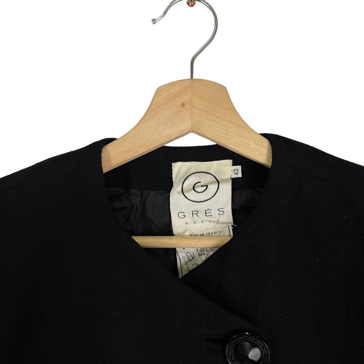 Designer × Japanese Brand CROPPED SILK JACKET GRES PARIS MADE IN FRANCE Size US M / EU 48-50 / 2 - 5 Thumbnail