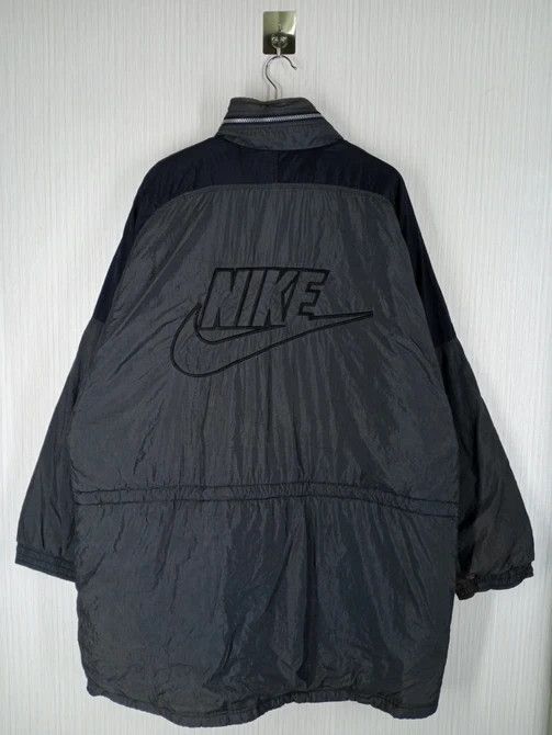 Nike × Vintage Rare Vintage 90s Nike Embroidered Big Logo Jacket Size US XL / EU 56 / 4 - 1 Thumbnail