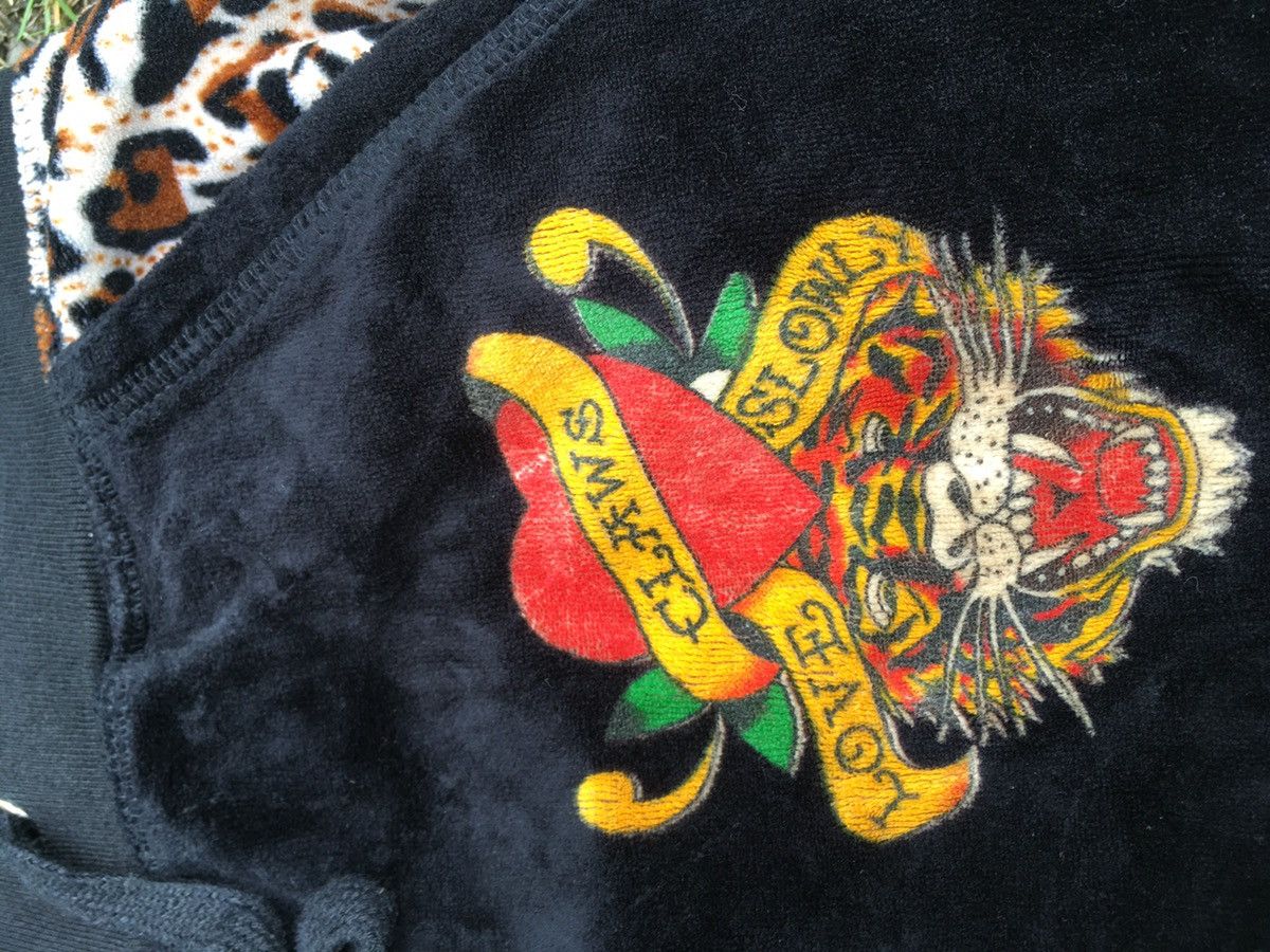 Ed Hardy Ed Hardy leopard velvet flare cutting sweatpants Size 30" / US 8 / IT 44 - 3 Thumbnail