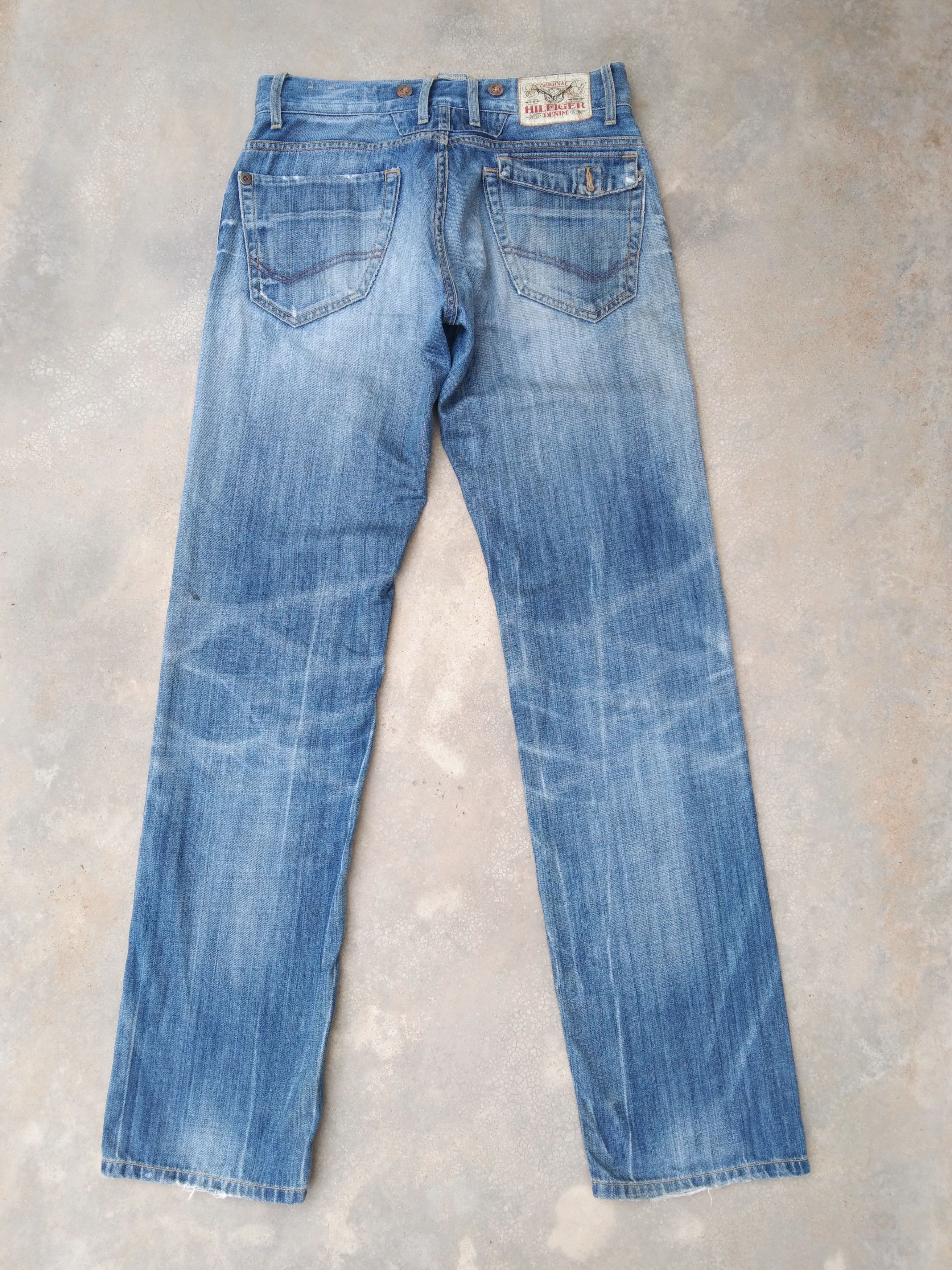 Tommy Hilfiger Vintage Tommy Hilfiger Straight Leg Distressed Jeans 31x34 Size US 31 - 2 Thumbnail
