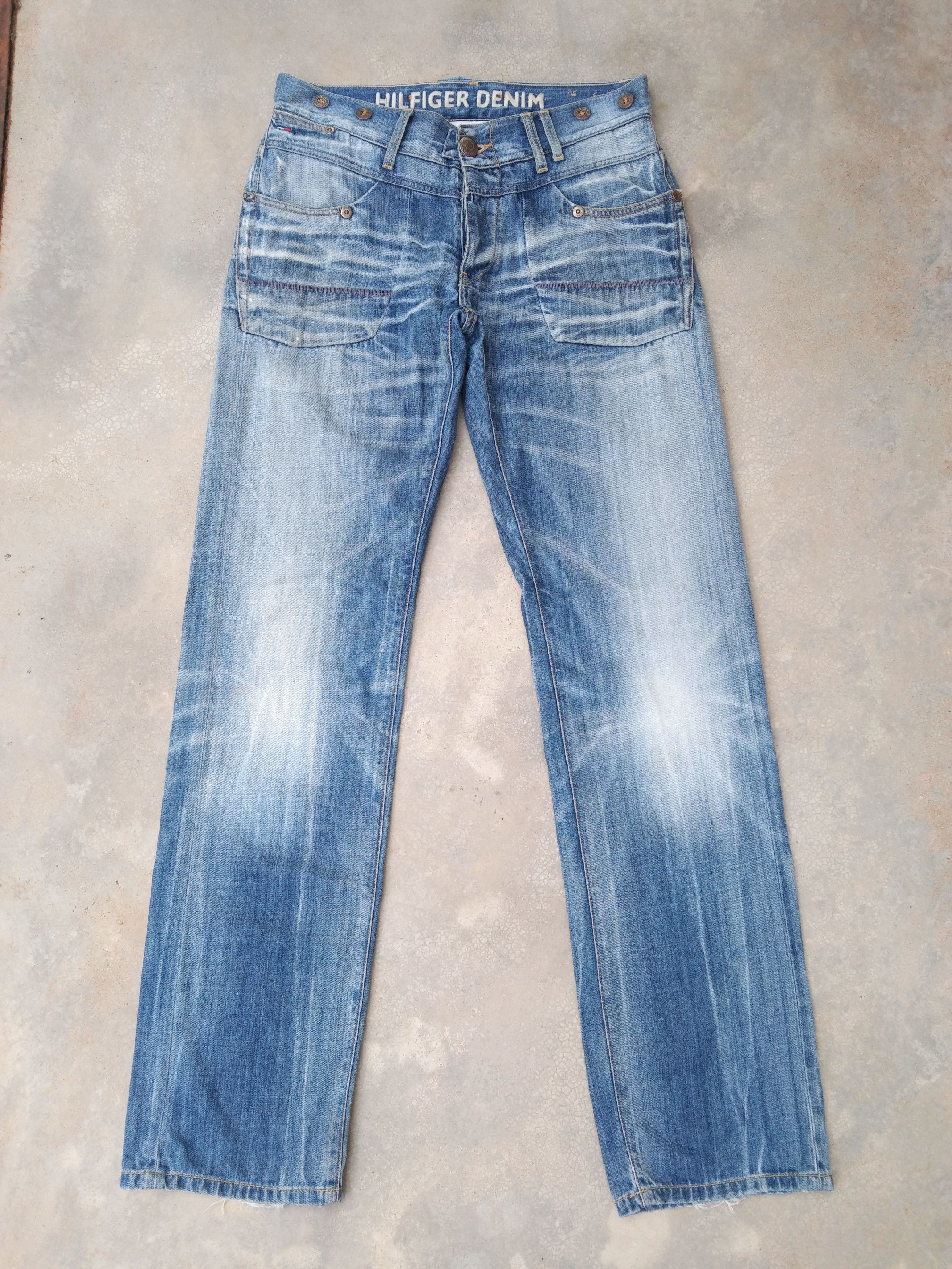 Tommy Hilfiger Vintage Tommy Hilfiger Straight Leg Distressed Jeans 31x34 Size US 31 - 1 Thumbnail