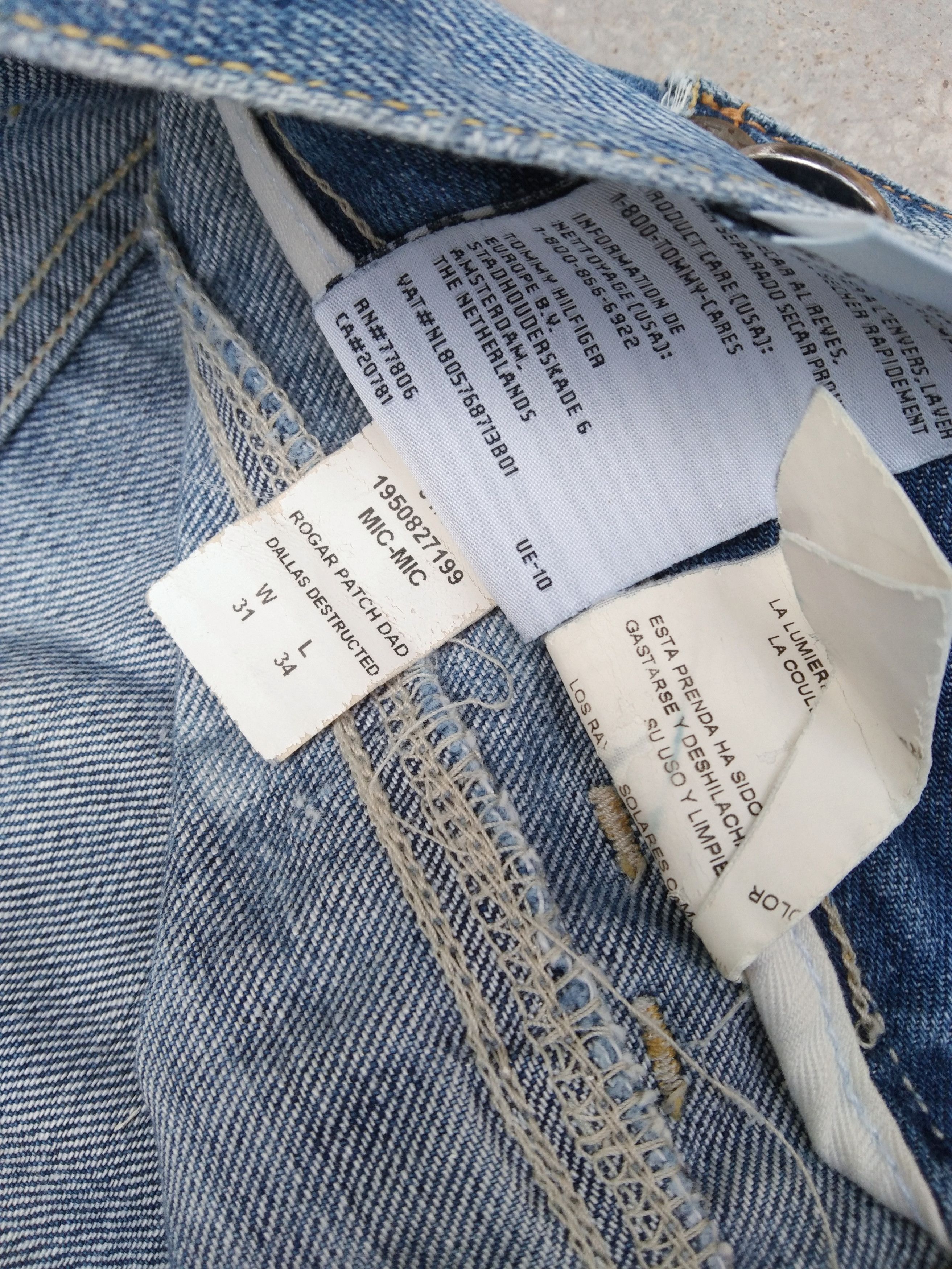 Tommy Hilfiger Vintage Tommy Hilfiger Straight Leg Distressed Jeans 31x34 Size US 31 - 9 Thumbnail