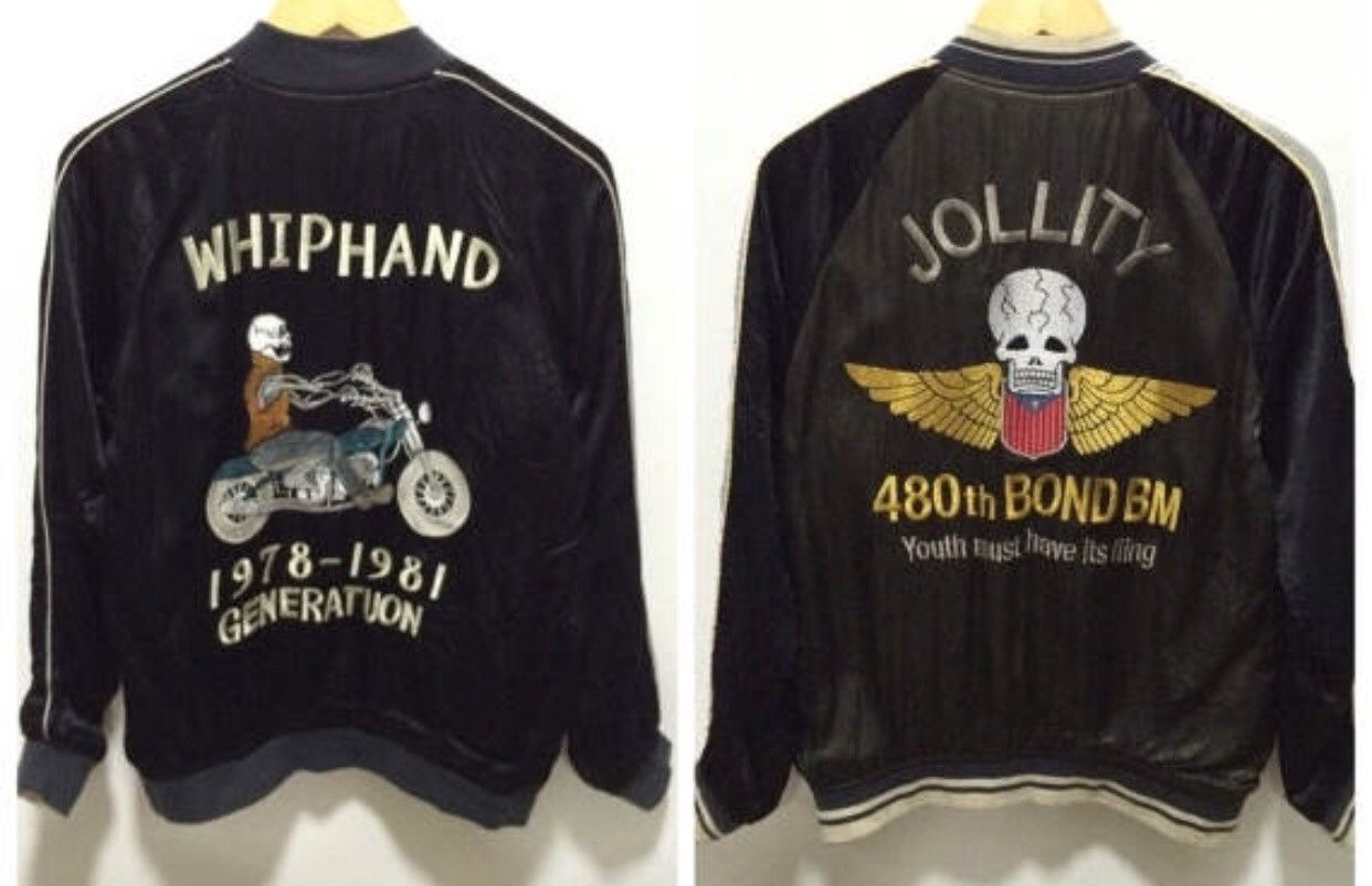 Other Sukajan Jacket Motorcycle Club Reversible Embroidery Jacket Size US M / EU 48-50 / 2 - 1 Thumbnail