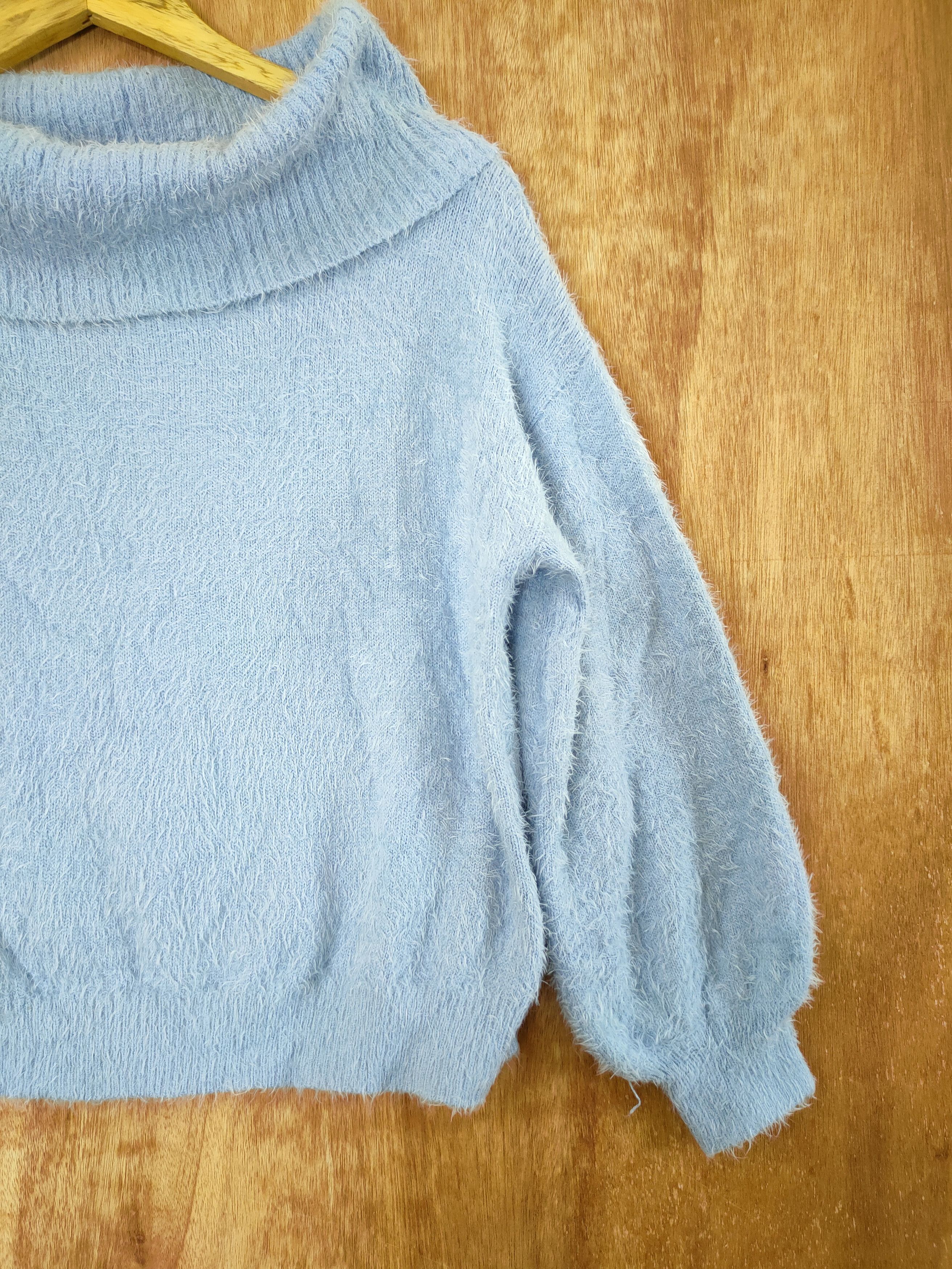 Homespun Knitwear DLL Earth japan knitwear soft fur mohair shaggy #46-549 Size S / US 4 / IT 40 - 3 Thumbnail