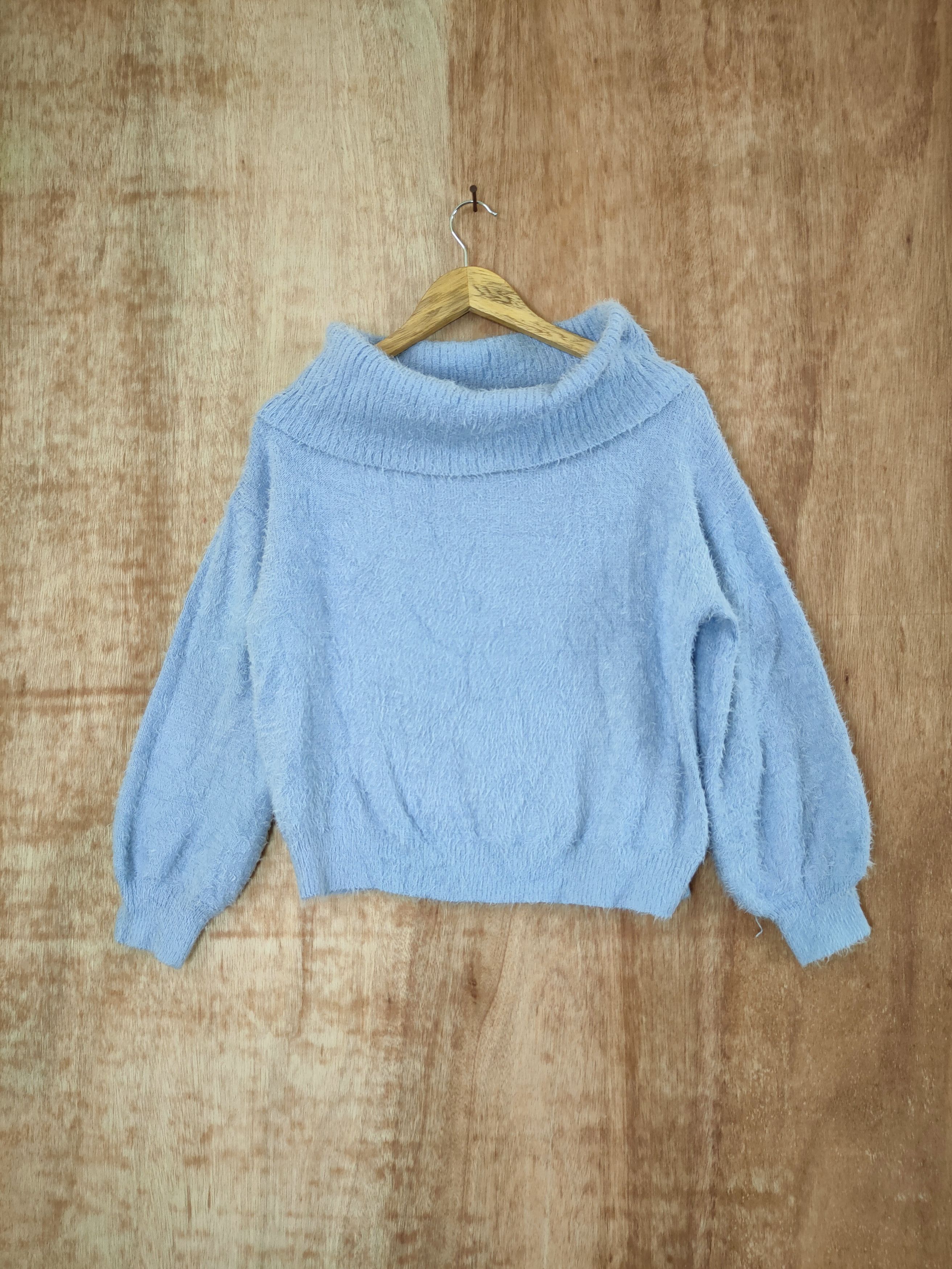 Homespun Knitwear DLL Earth japan knitwear soft fur mohair shaggy #46-549 Size S / US 4 / IT 40 - 1 Thumbnail