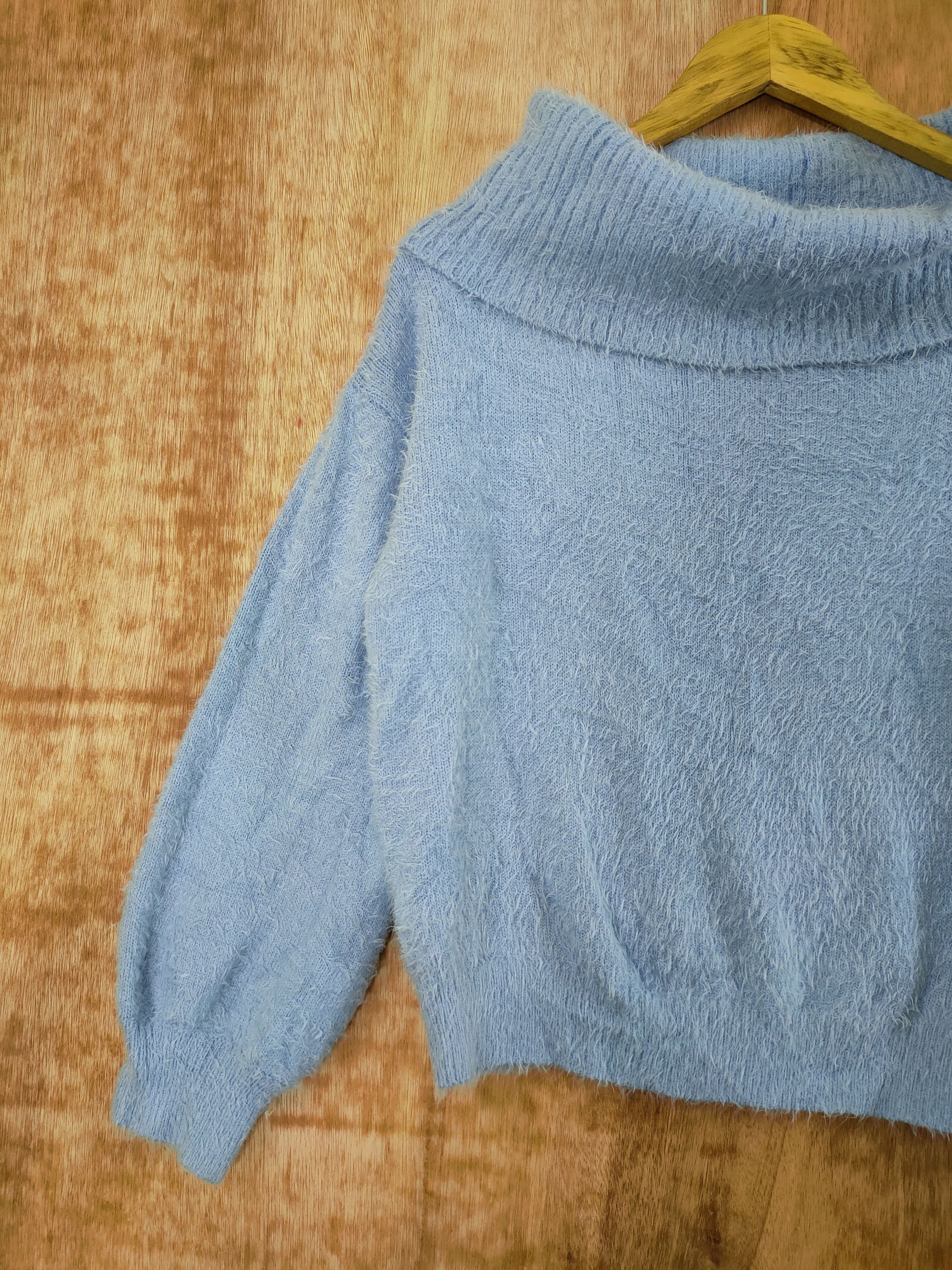 Homespun Knitwear DLL Earth japan knitwear soft fur mohair shaggy #46-549 Size S / US 4 / IT 40 - 2 Thumbnail