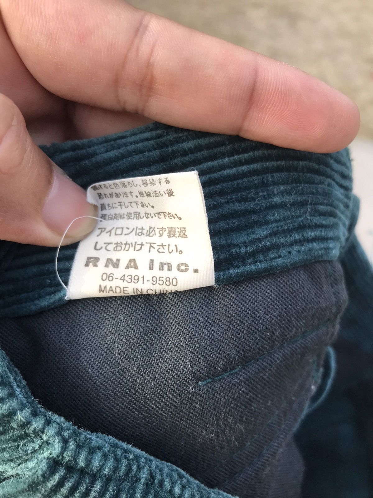 Japanese Brand RNA Inc Bondage Parachute Punk Corduroy Cord Pant Size US 29 - 8 Thumbnail