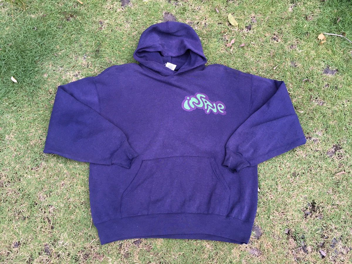 Vintage Vintage 90s INSANE skateboard hoodie Size US L / EU 52-54 / 3 - 1 Thumbnail