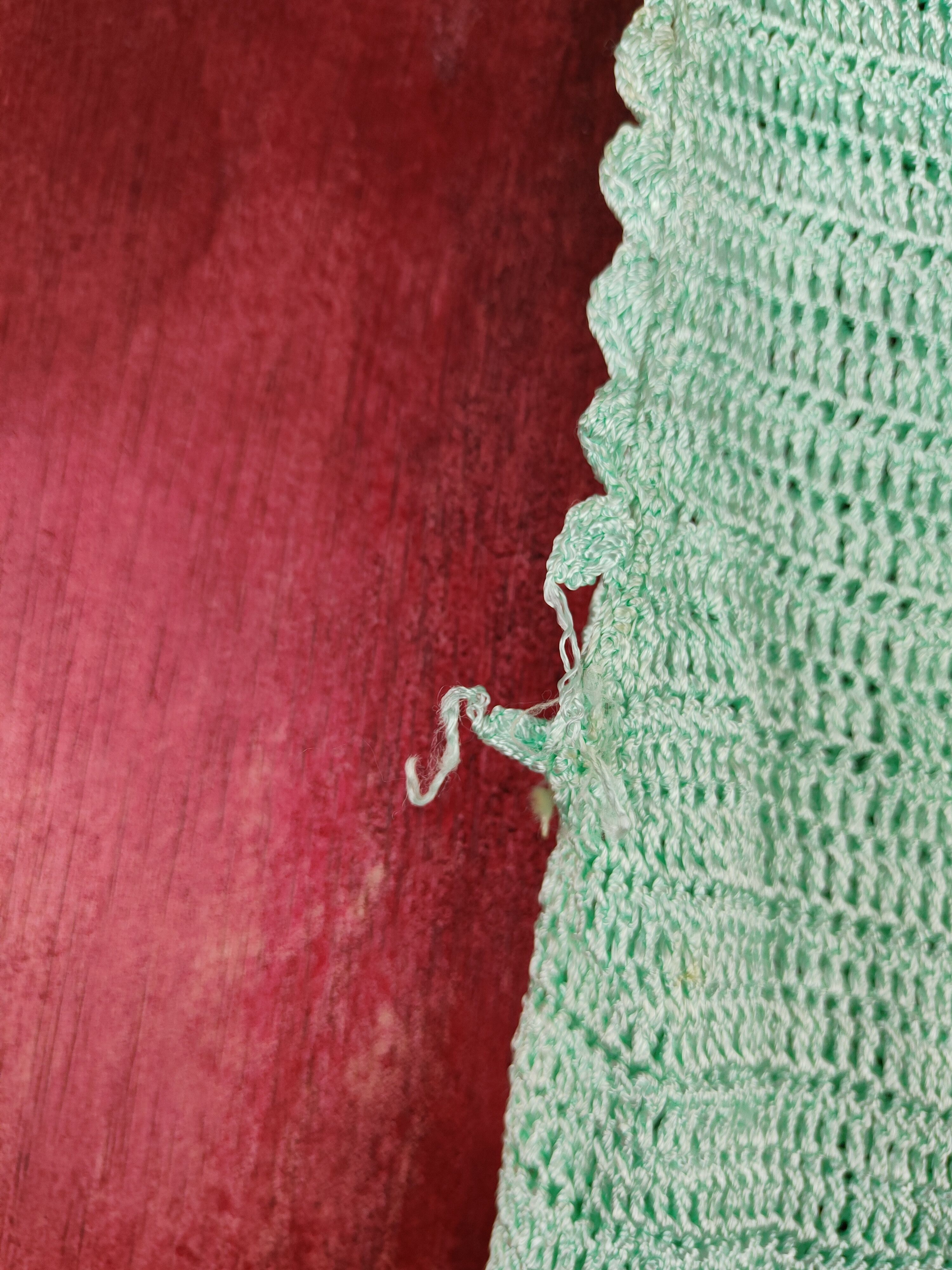Japanese Brand Japan Green Crochet Meshnet Knitwear Tank Tops #S971 Size XS / US 0-2 / IT 36-38 - 7 Thumbnail