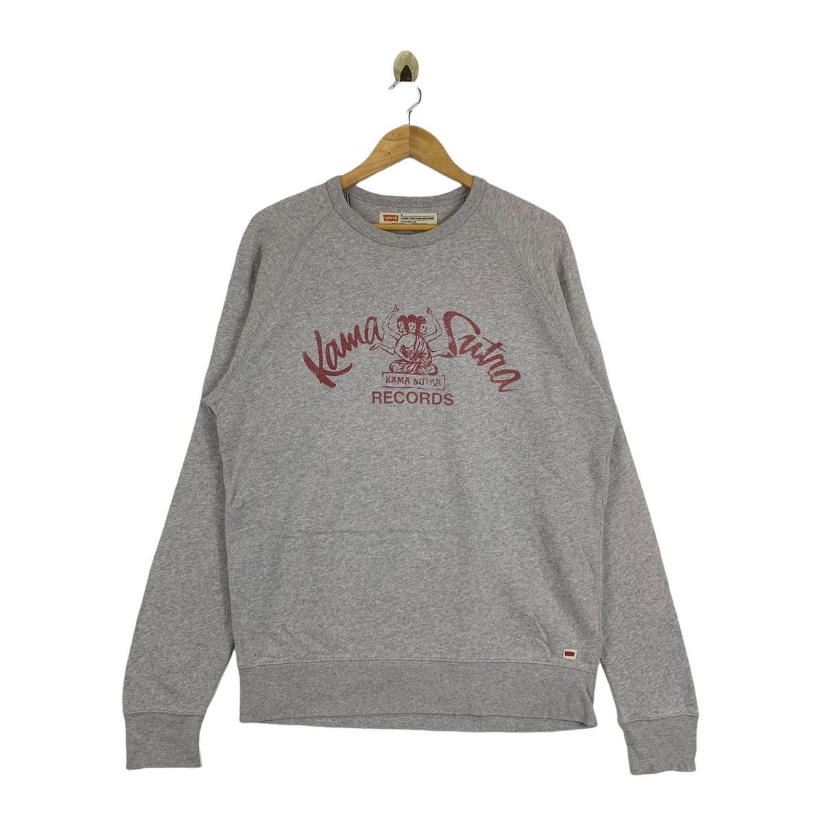 Levi's × Levi's Vintage Clothing × Vintage Vintage LEVIS Kama Sutra Record Big Logo Sweatshirt Pullover Size US M / EU 48-50 / 2 - 1 Thumbnail