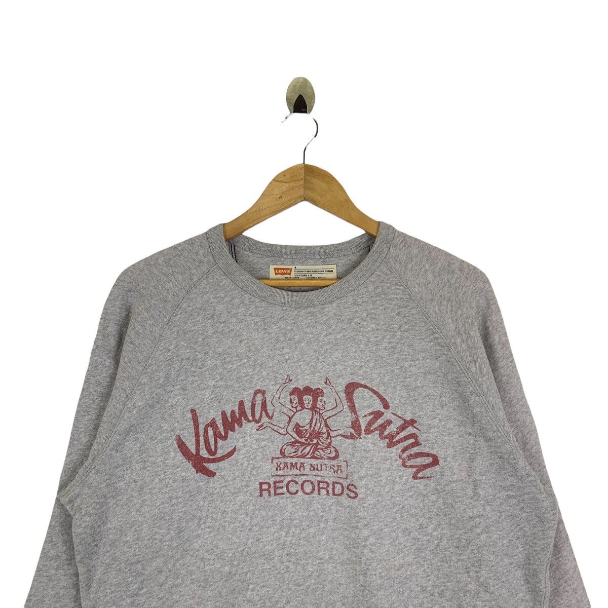 Levi's × Levi's Vintage Clothing × Vintage Vintage LEVIS Kama Sutra Record Big Logo Sweatshirt Pullover Size US M / EU 48-50 / 2 - 4 Thumbnail