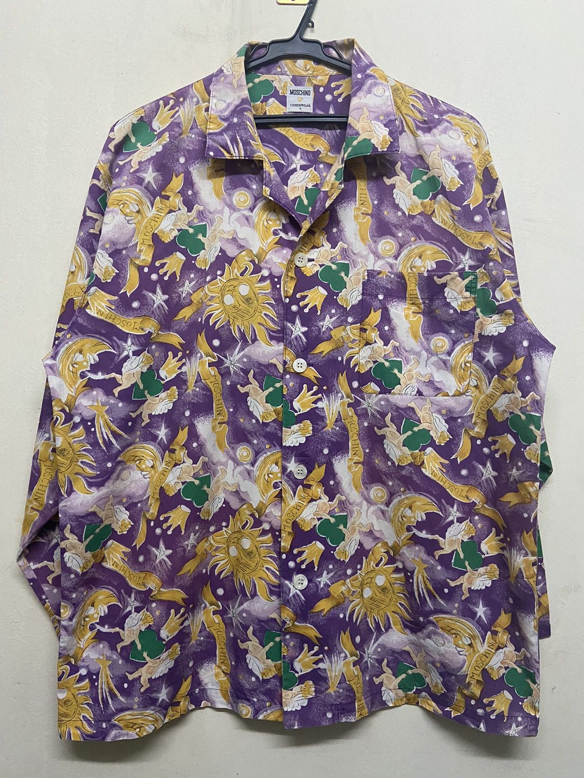 Designer × Moschino 🔥FASTSALE🔥Vintage Moschino Milano SunMoon Buttom Up Size US L / EU 52-54 / 3 - 1 Thumbnail