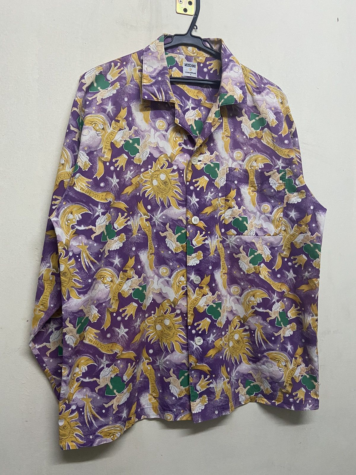 Designer × Moschino 🔥FASTSALE🔥Vintage Moschino Milano SunMoon Buttom Up Size US L / EU 52-54 / 3 - 3 Thumbnail