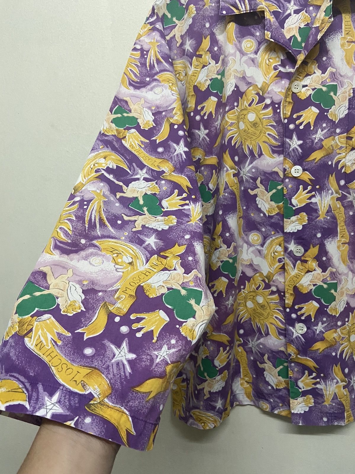 Designer × Moschino 🔥FASTSALE🔥Vintage Moschino Milano SunMoon Buttom Up Size US L / EU 52-54 / 3 - 8 Thumbnail