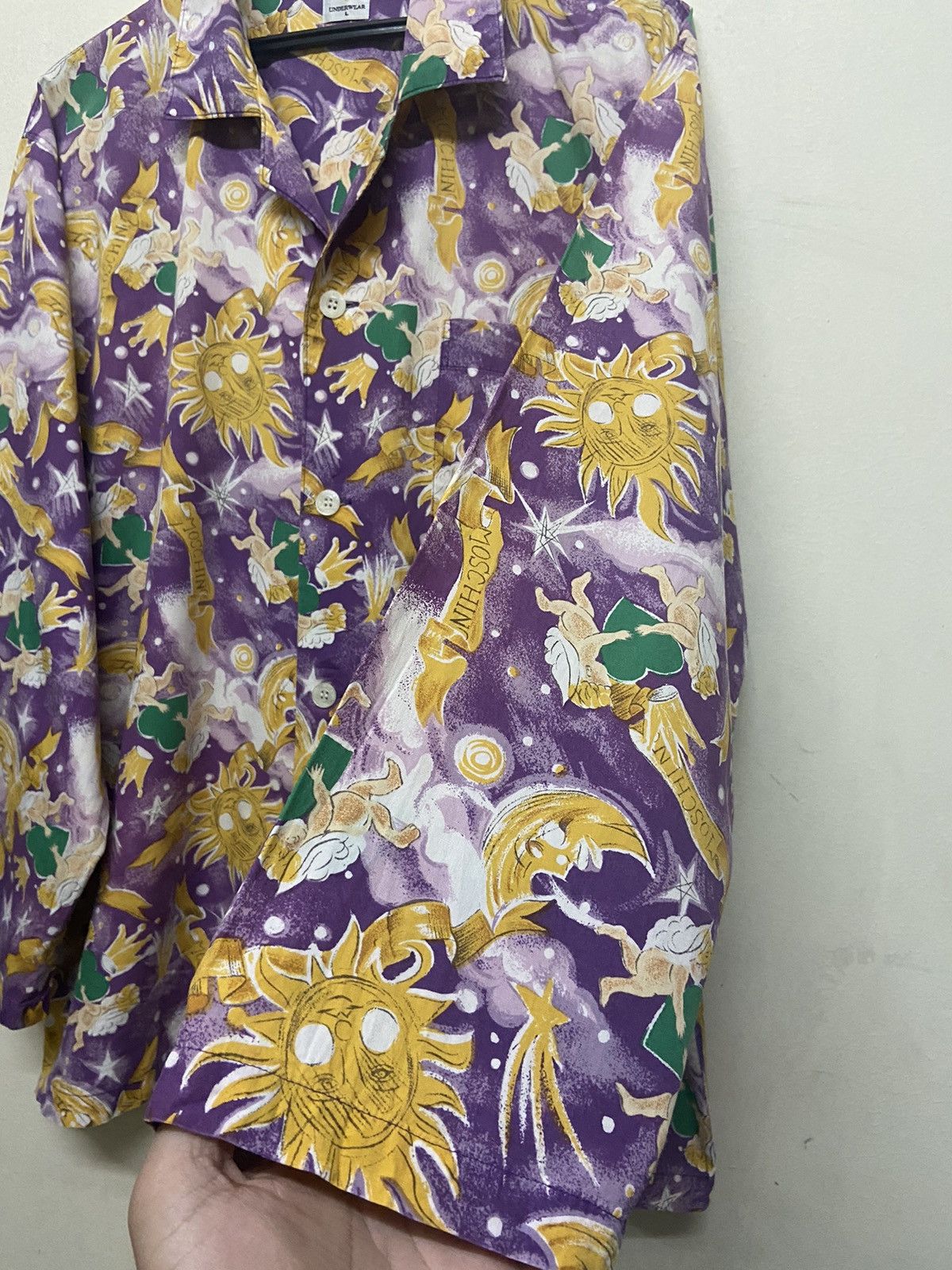 Designer × Moschino 🔥FASTSALE🔥Vintage Moschino Milano SunMoon Buttom Up Size US L / EU 52-54 / 3 - 9 Thumbnail