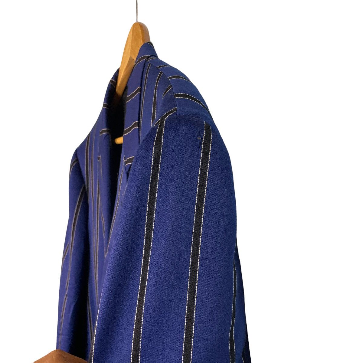 PPFM PPFM Blue Stripes Blazer Size 46R - 12 Thumbnail