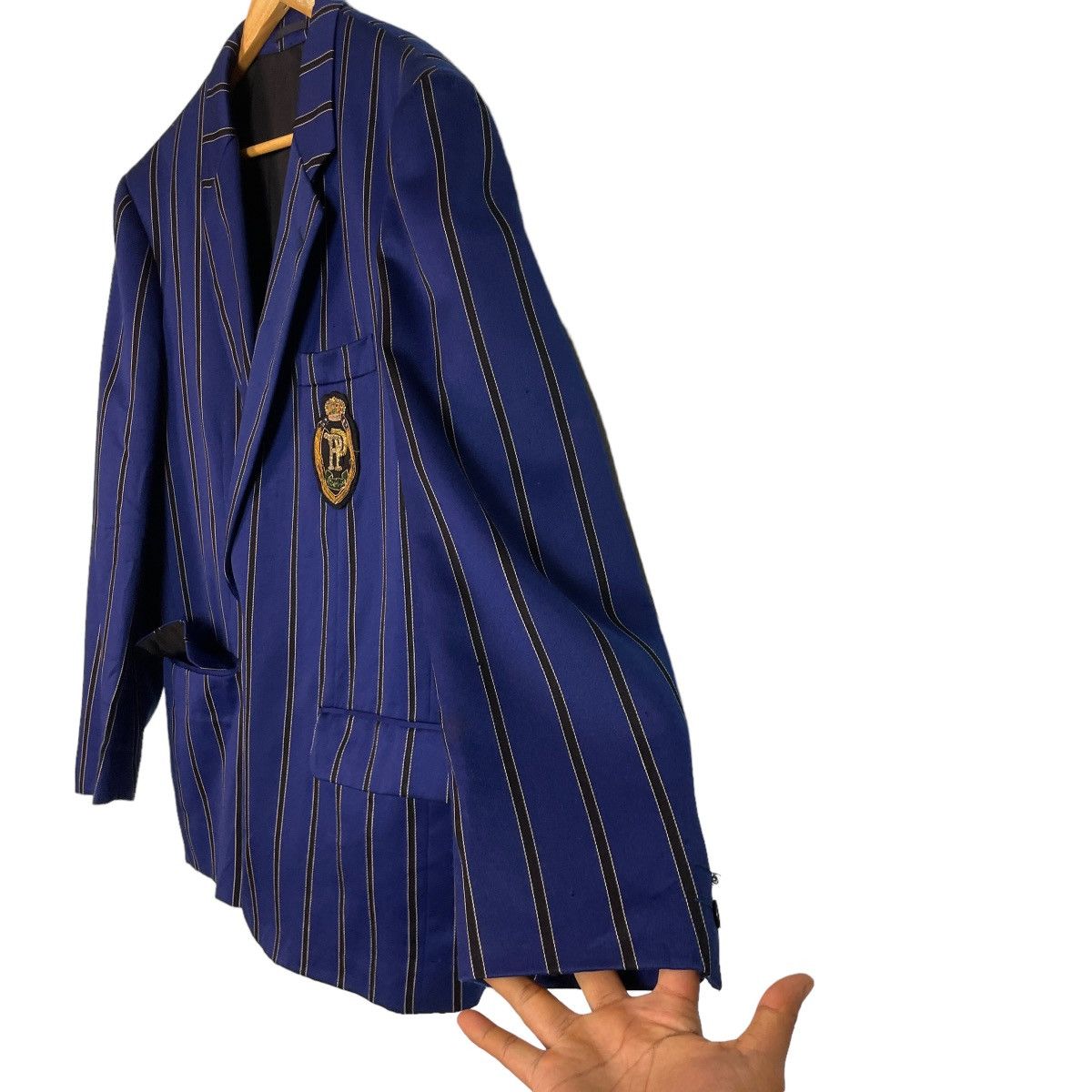 PPFM PPFM Blue Stripes Blazer Size 46R - 10 Thumbnail